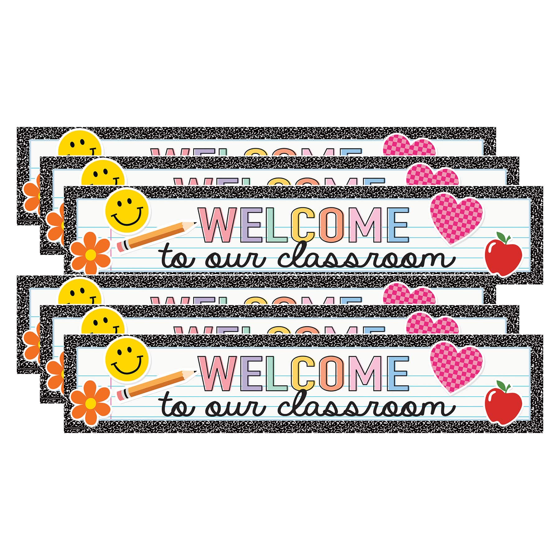 Teacher Created Resources® 8" x 39" Cool for School Welcome to Our Classroom Banner, 6ct.