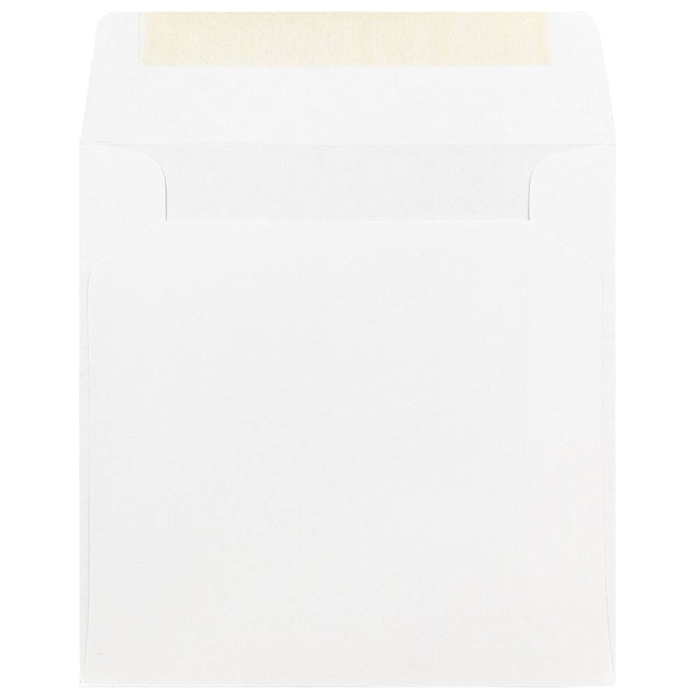 JAM Paper 9" x 9" White Square Invitation Envelopes