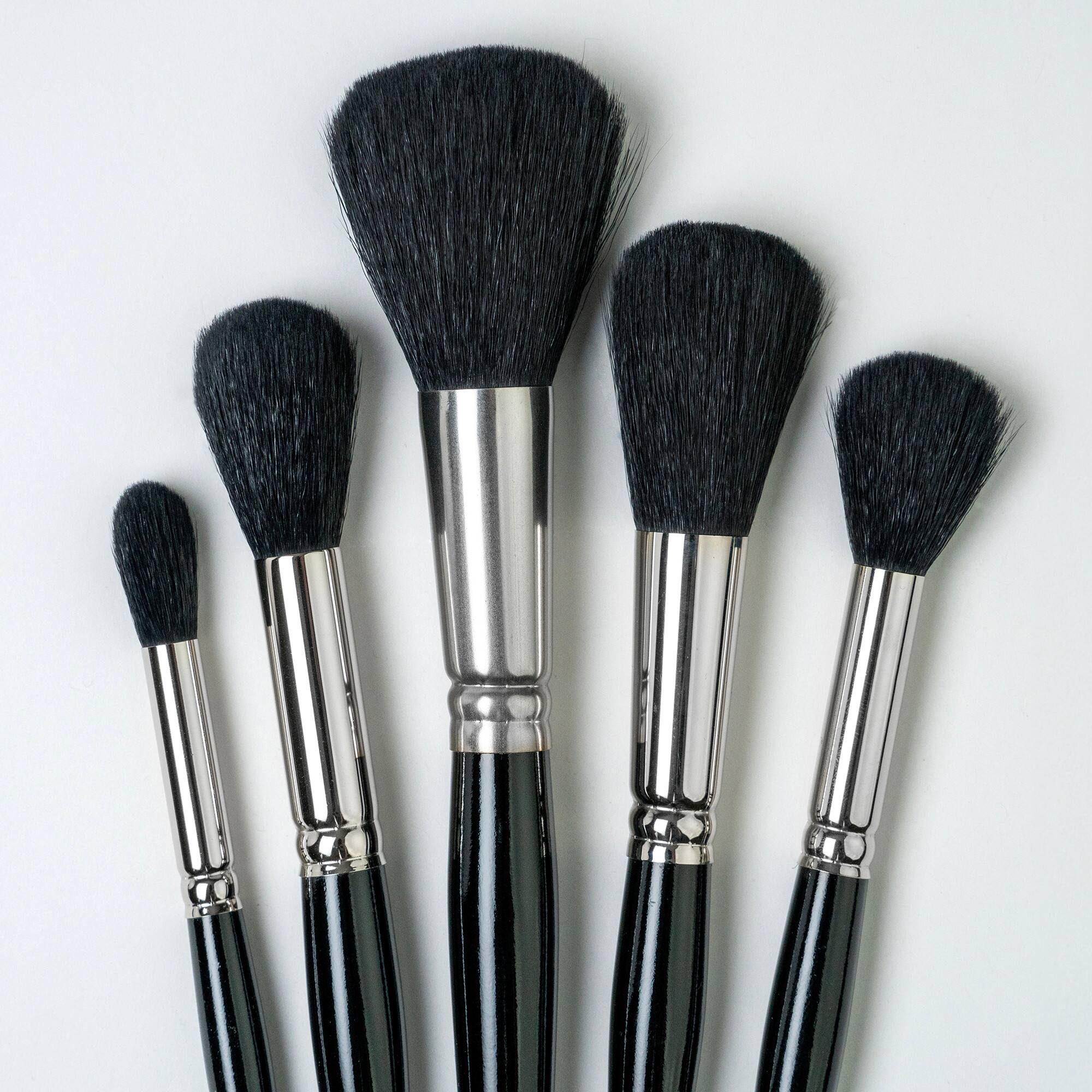 Silver Brush Limited Silver Mop™ 5 Piece Round Black Brush Set