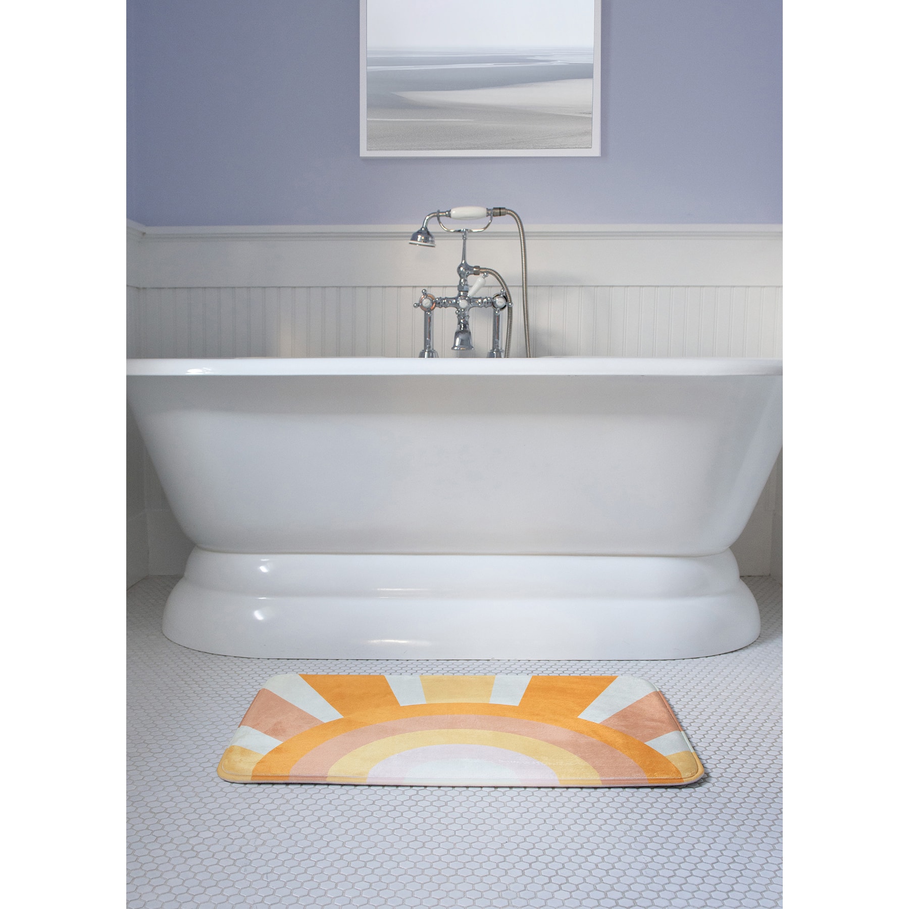 Here Comes The Sun Memory Foam Bath Mat