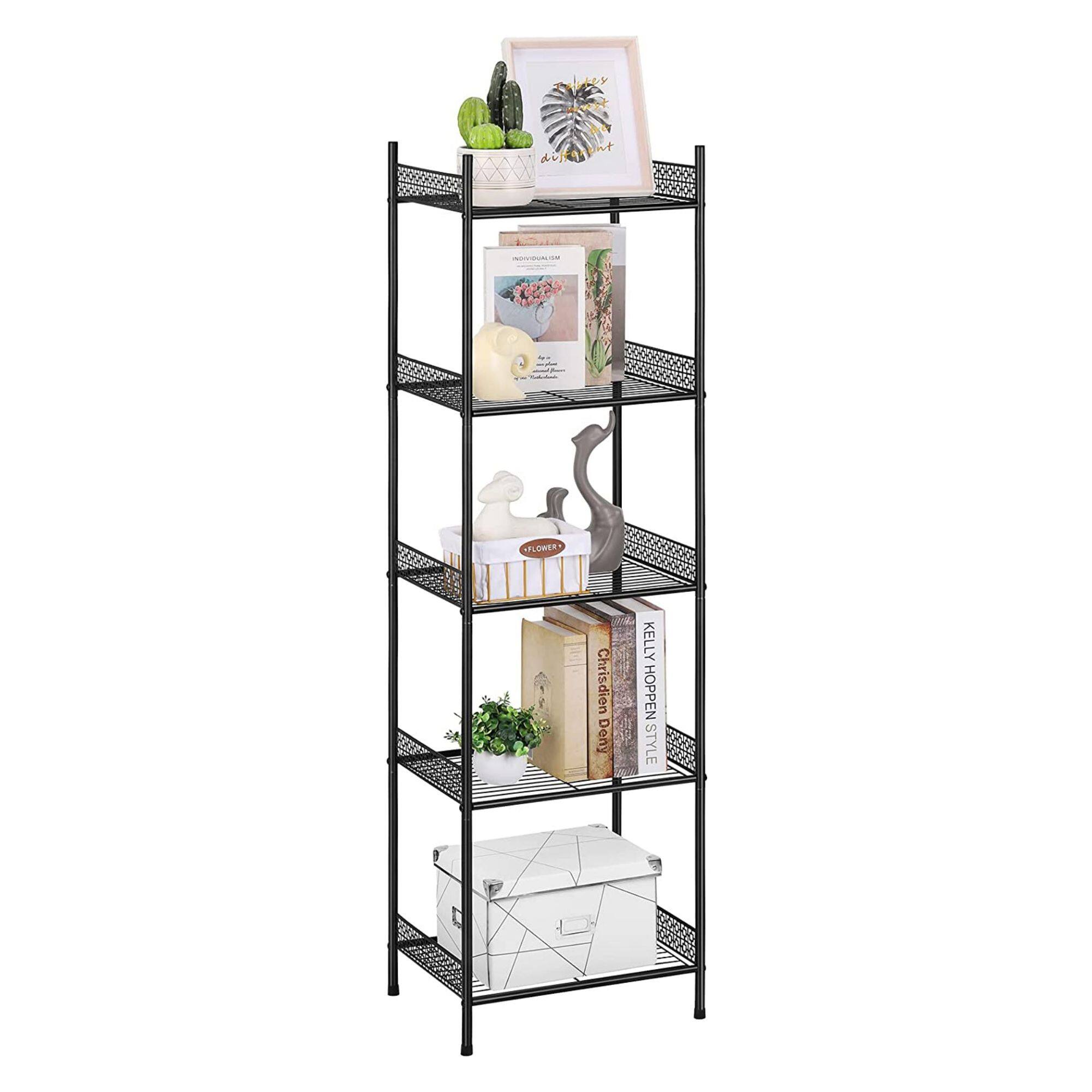 Metal Kitchen Wire Storage Shelves, 5 Tier Heavy Duty Storage