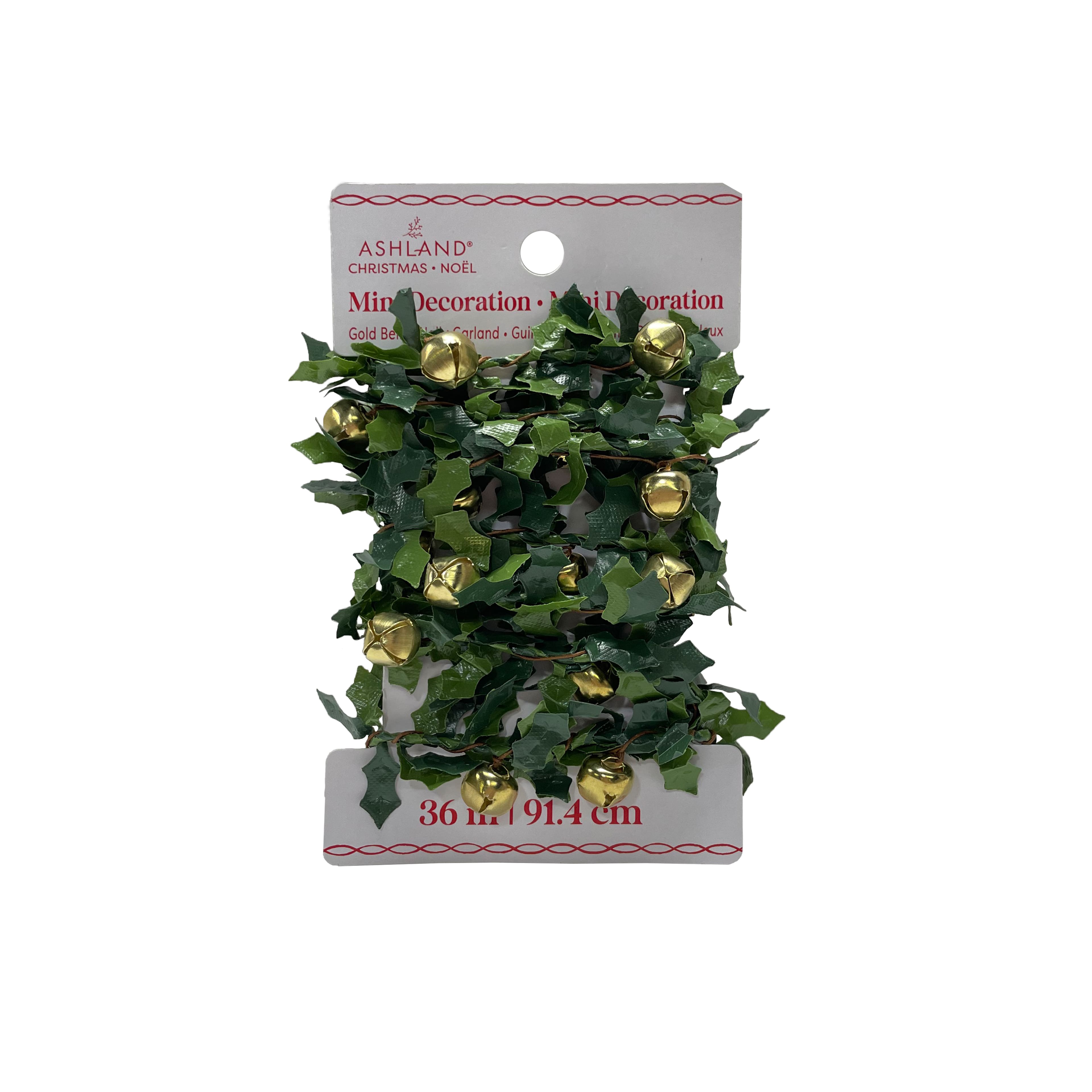 Mini Gold Bell Holly Garland by Ashland&#xAE;