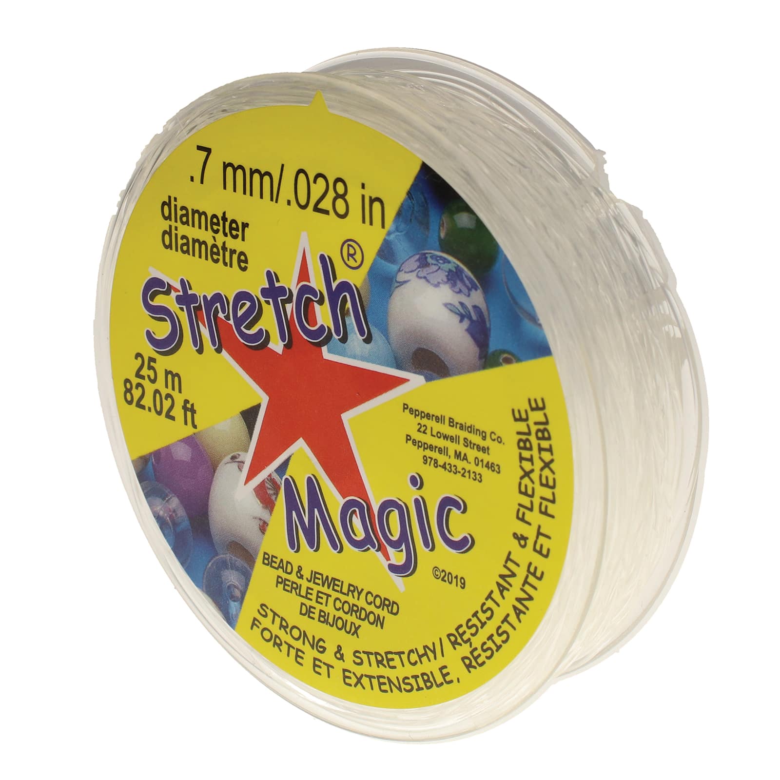 Stretch Magic® 0.7mm Clear Bead & Jewelry Cord, 25m