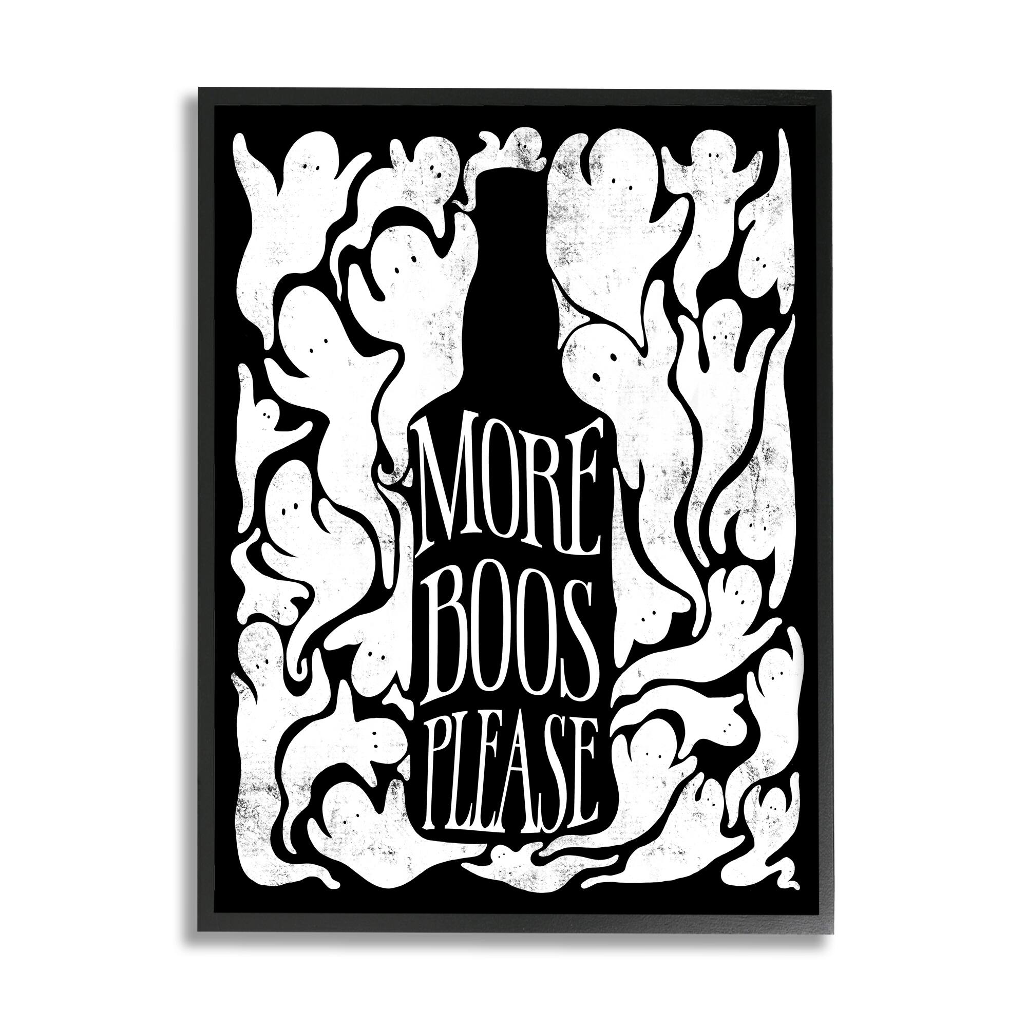 Stupell Industries More Boos Please Funny Liquor Framed Giclee Art