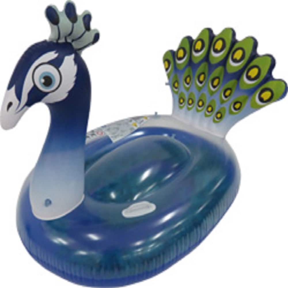 Pool Central&#xAE; 4.75ft. Purple Inflatable Peacock Swimming Pool Float