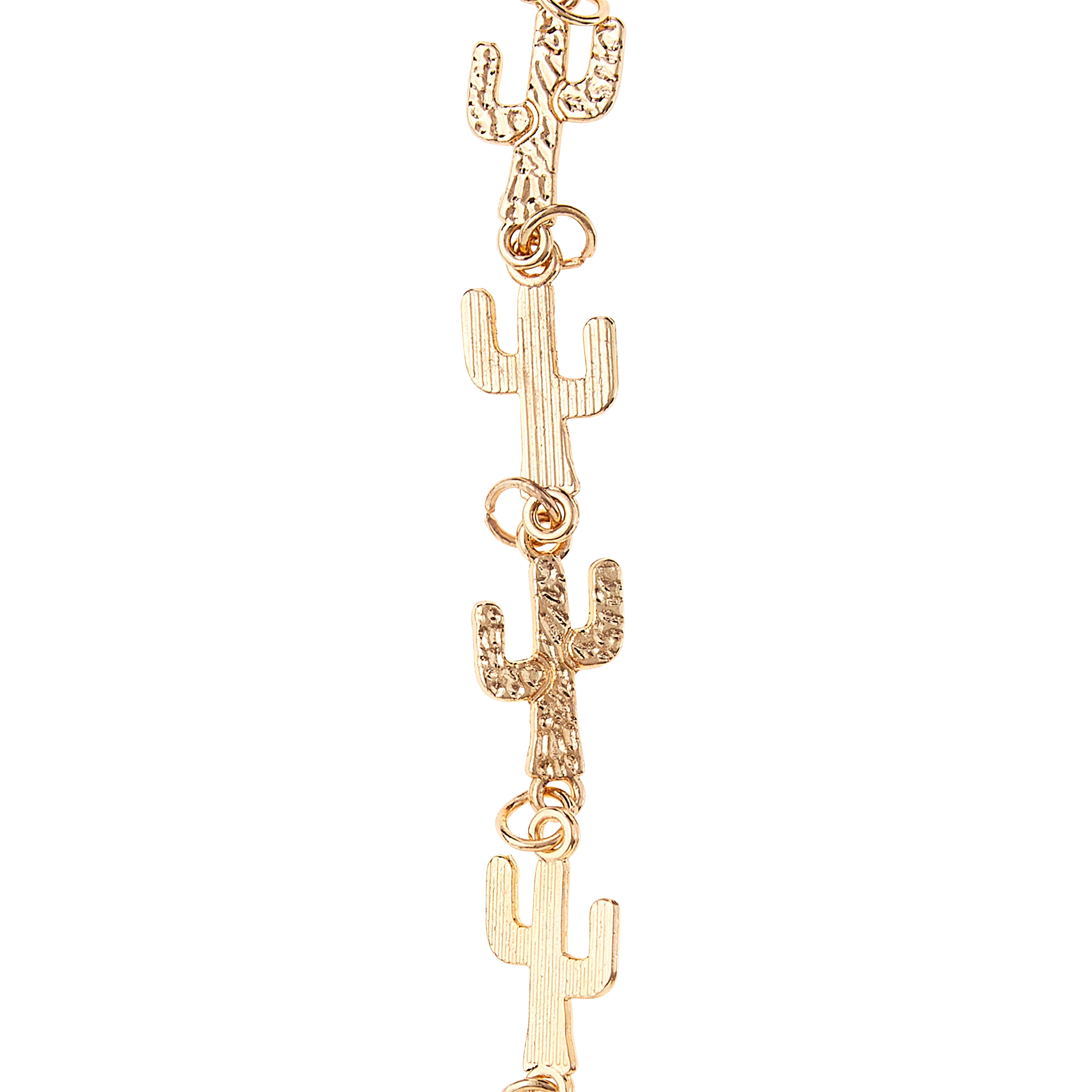 12 Pack: Gold Cactus Metal Beads by Bead Landing&#x2122;