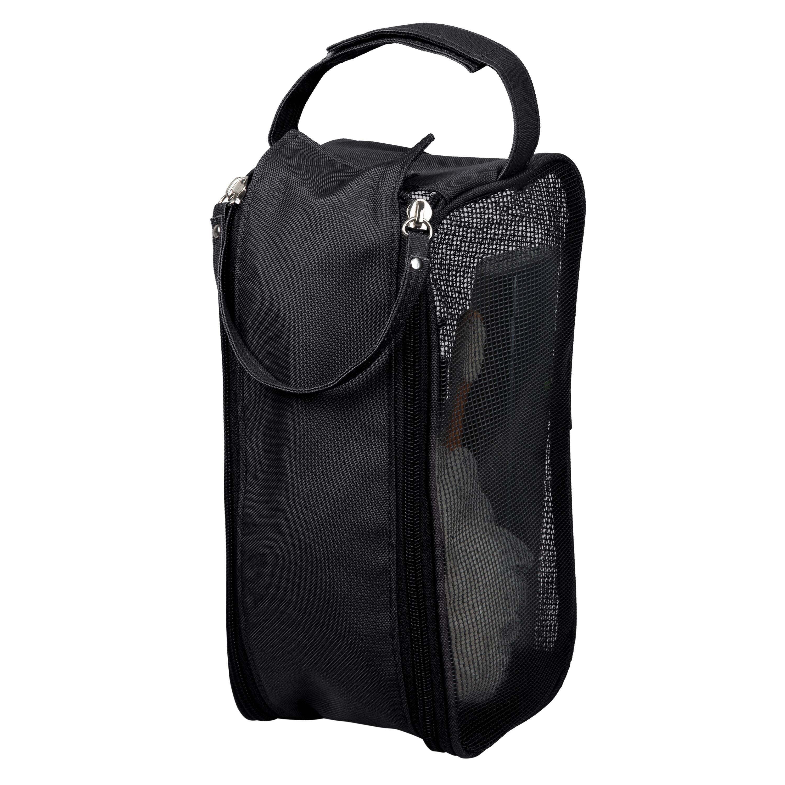 Simplify Black Hanging Mesh Toiletry Bag