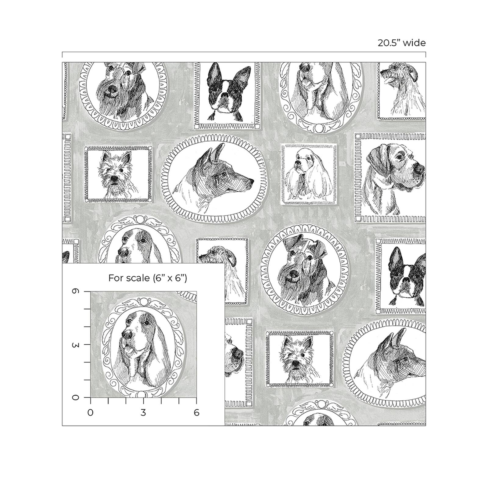 Surface Style Pup Portraits Peel & Stick Wallpaper