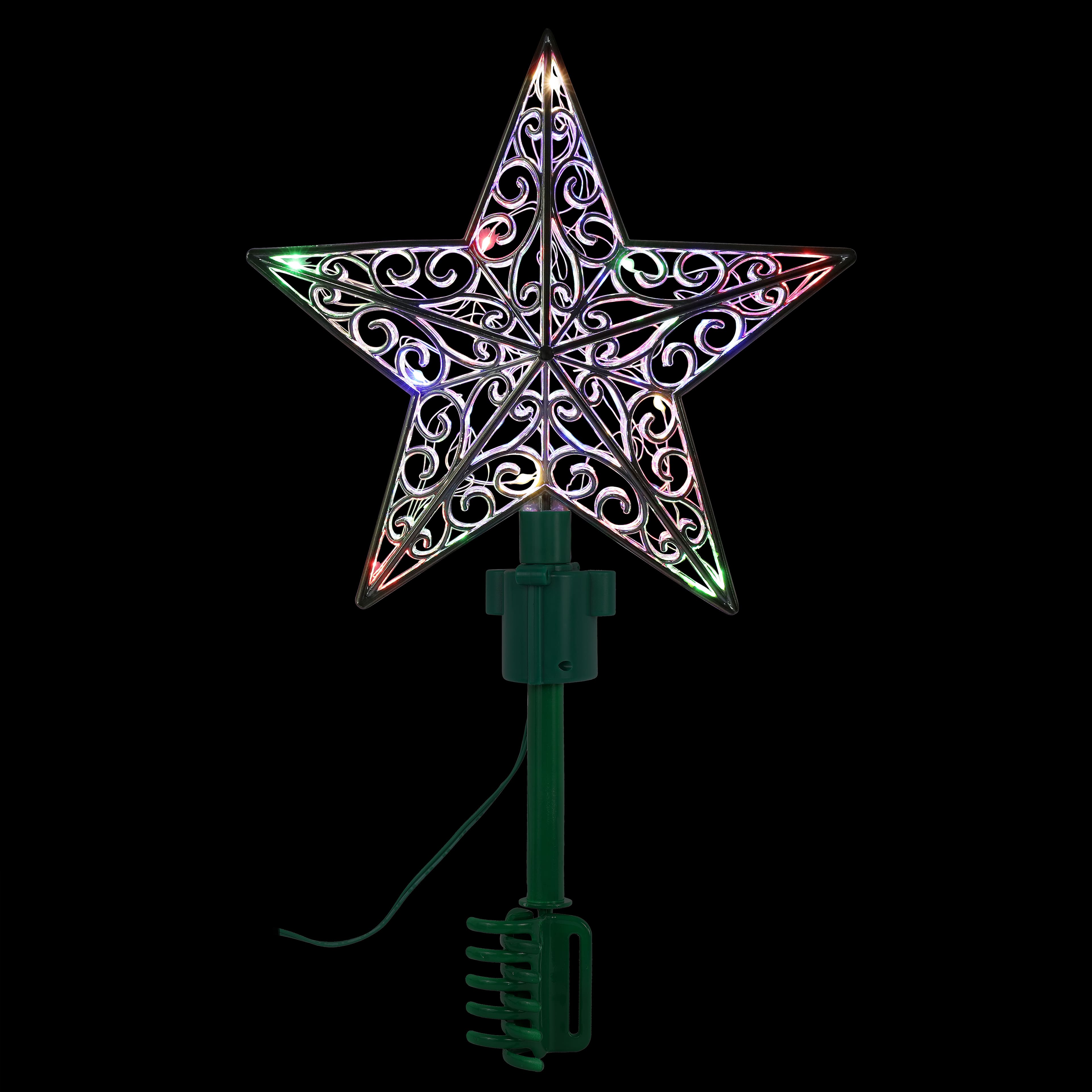 11&#x22; Multicolor Rotating Star Lighted Tree Topper by Ashland&#xAE;