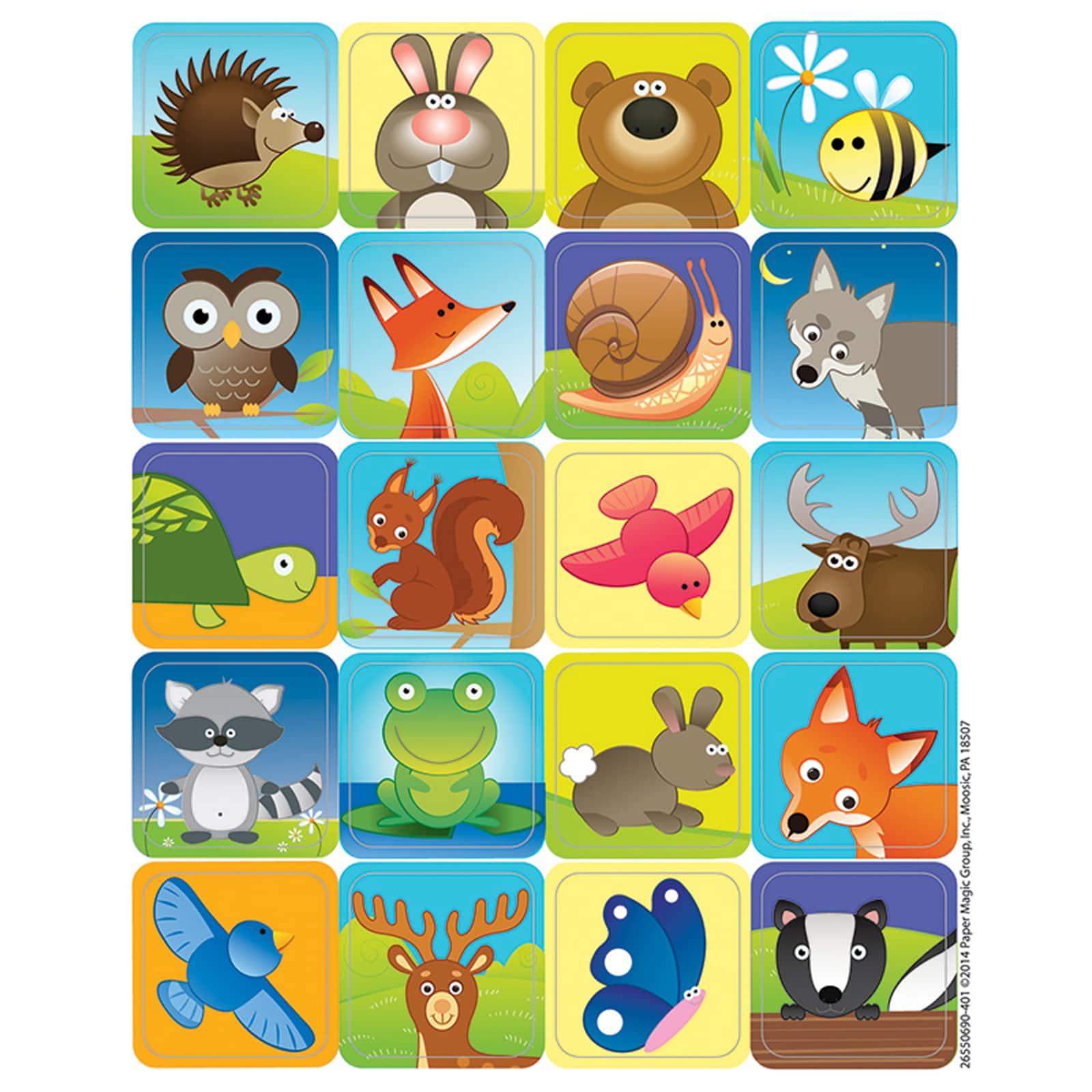 Eureka® Woodland Creatures Theme Stickers, 12 Packs of 120
