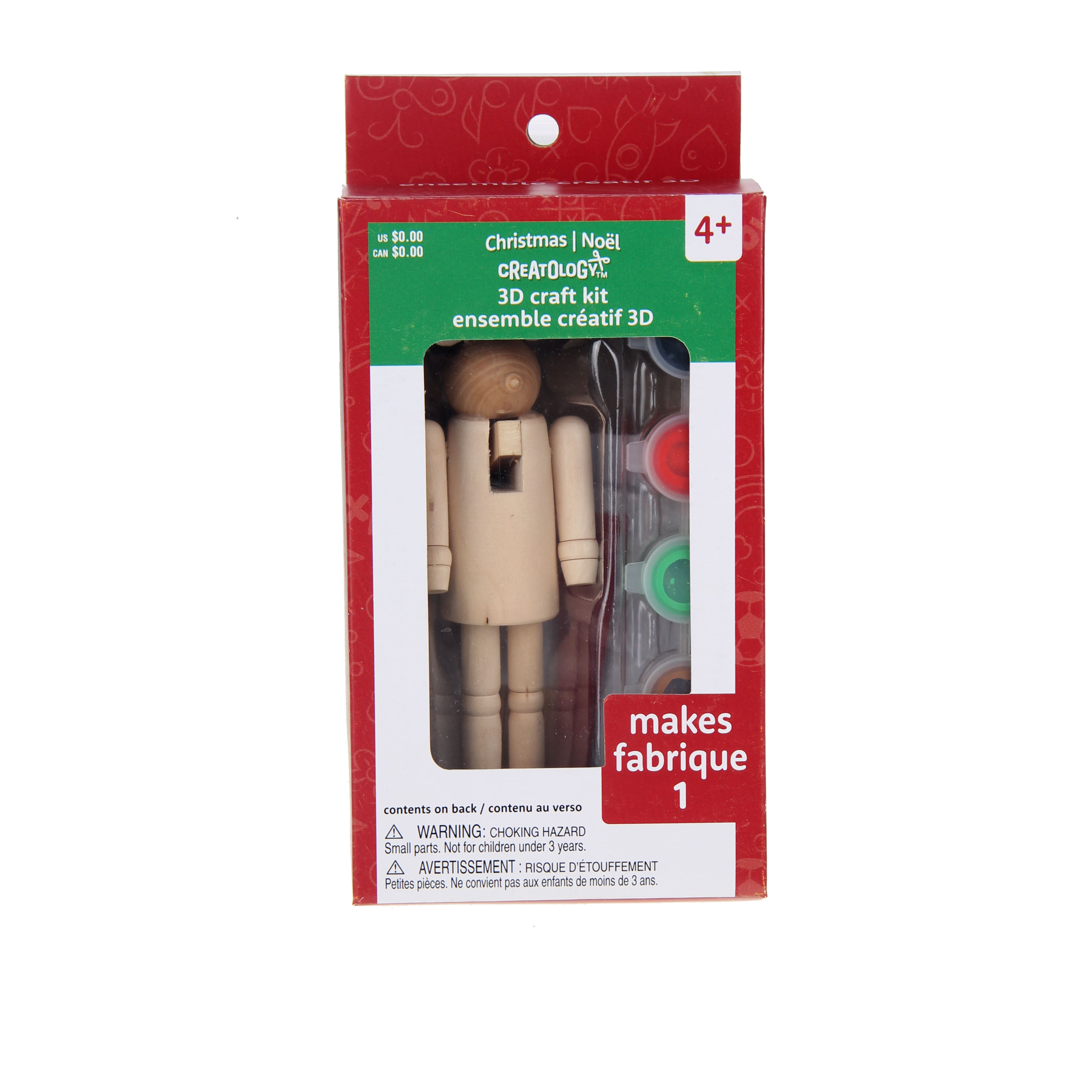 7.75&#x22; Wood Reindeer Nutcracker Kit by Creatology&#x2122;
