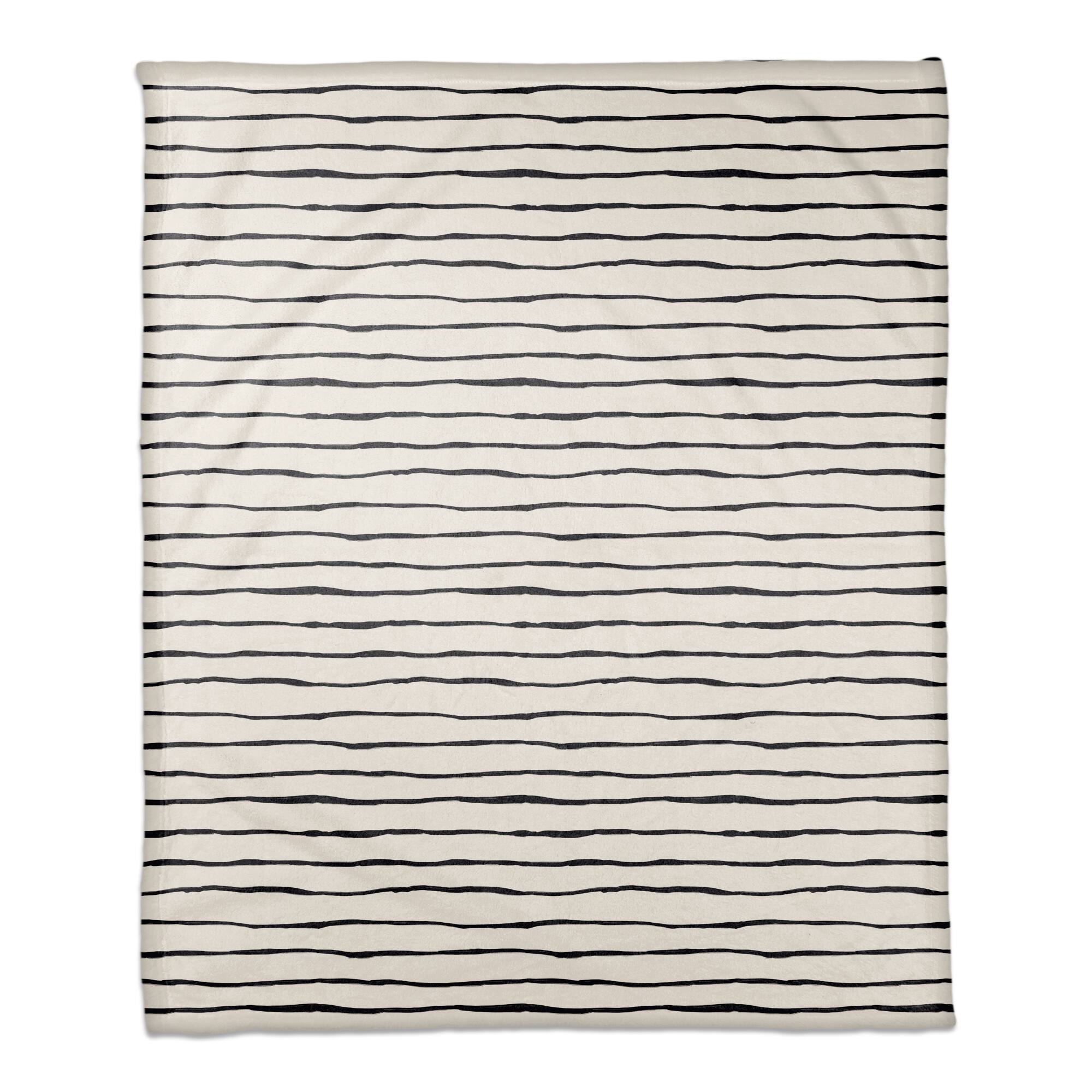 Painted Stripes 50" x 60" Coral Fleece Blanket