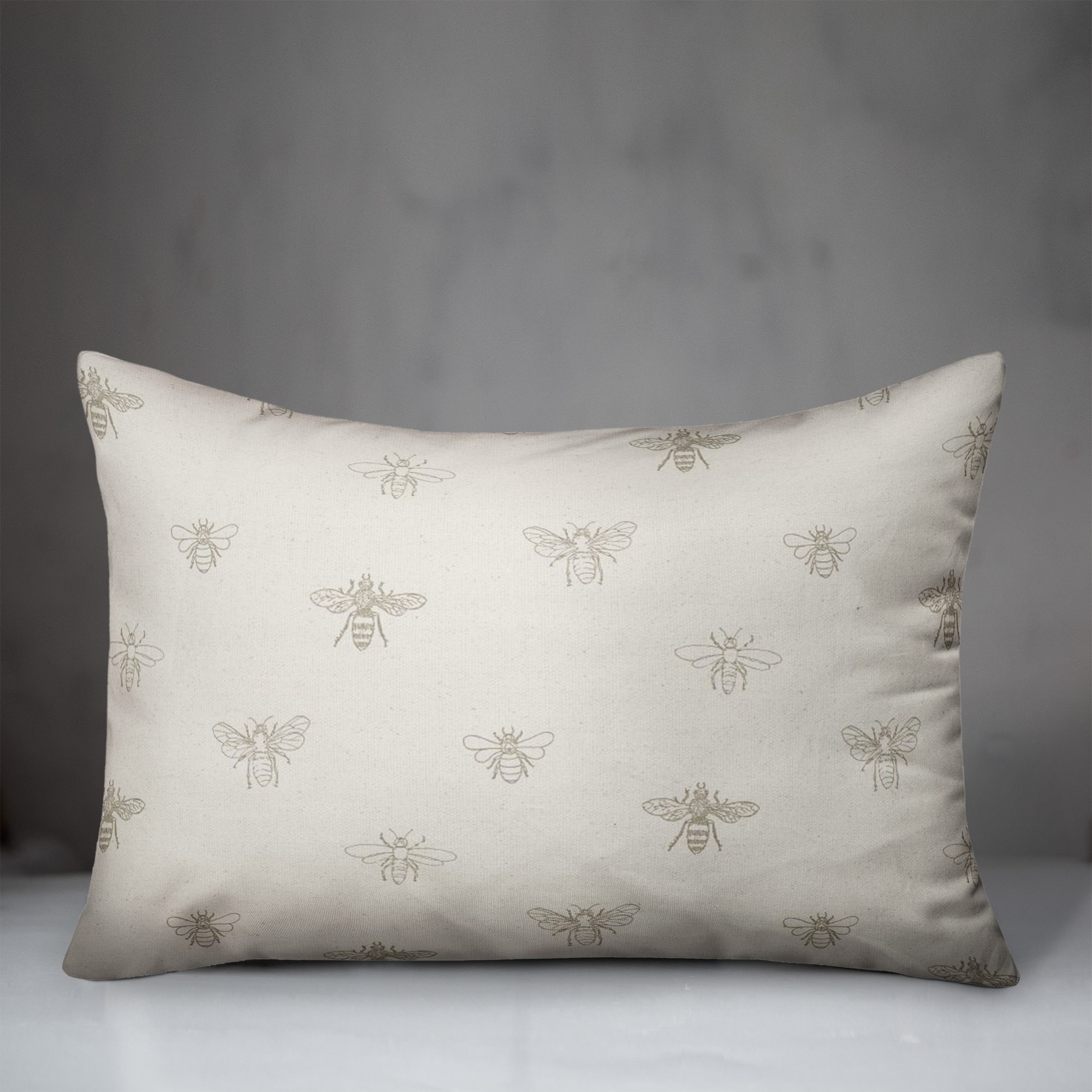 Bee Pattern Throw Pillow
