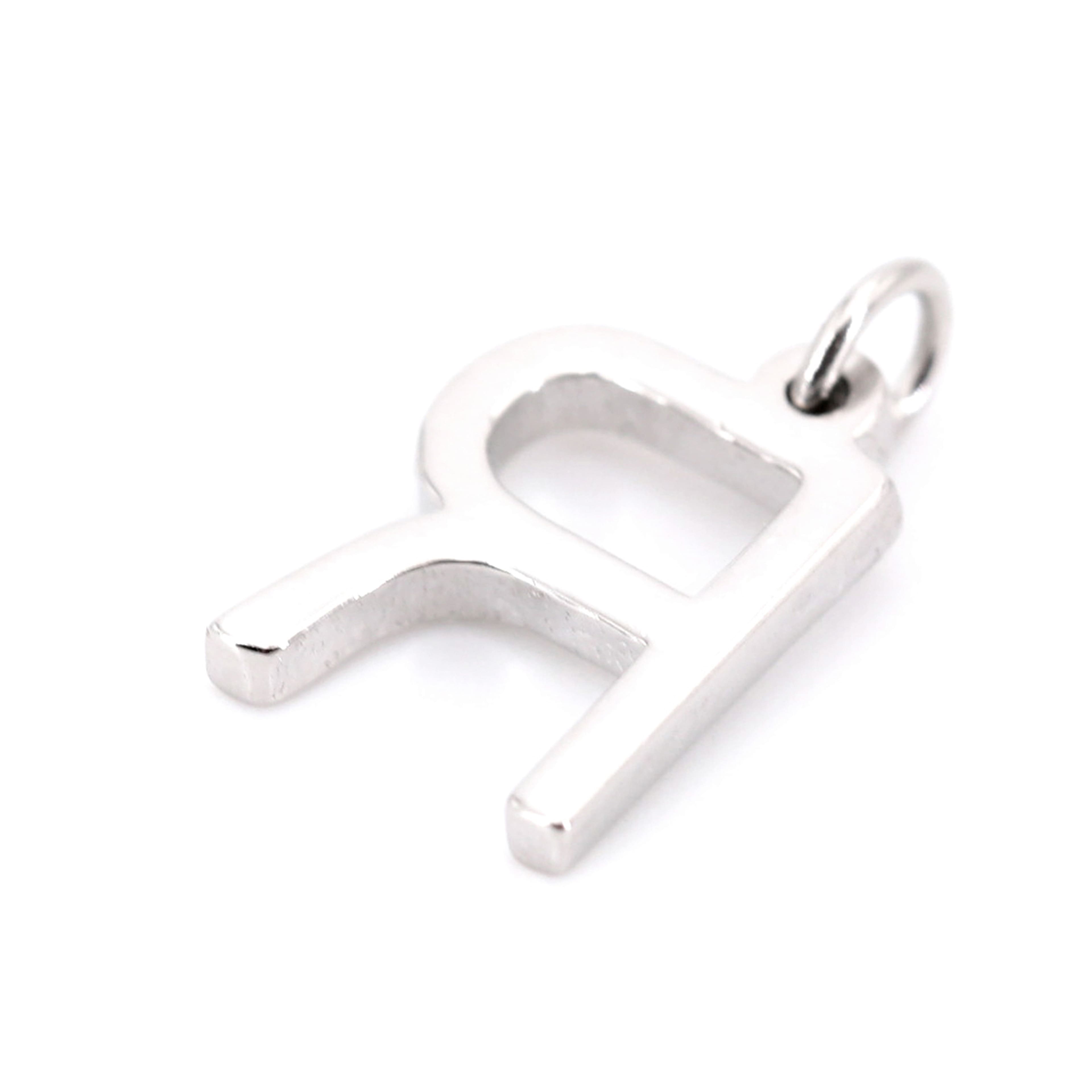 12 Pack: Sterling Silver Alphabet Charm by Bead Landing™