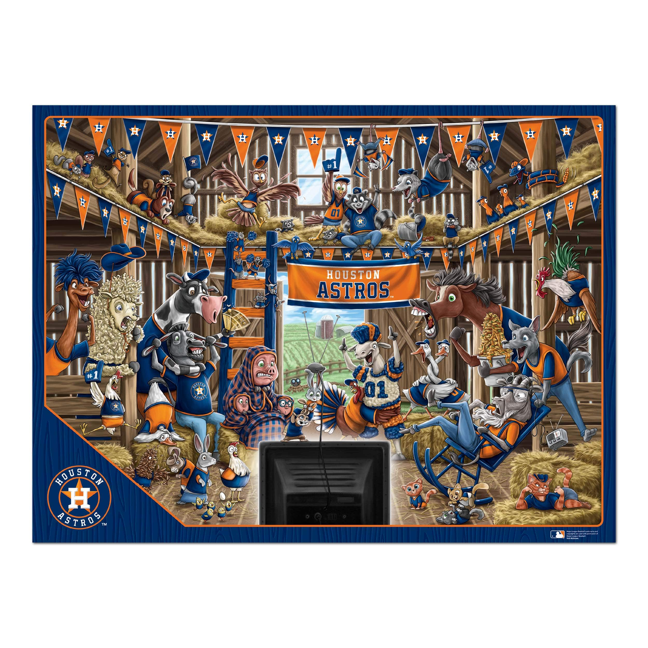 MLB Barnyard Fans 500 Piece Puzzle