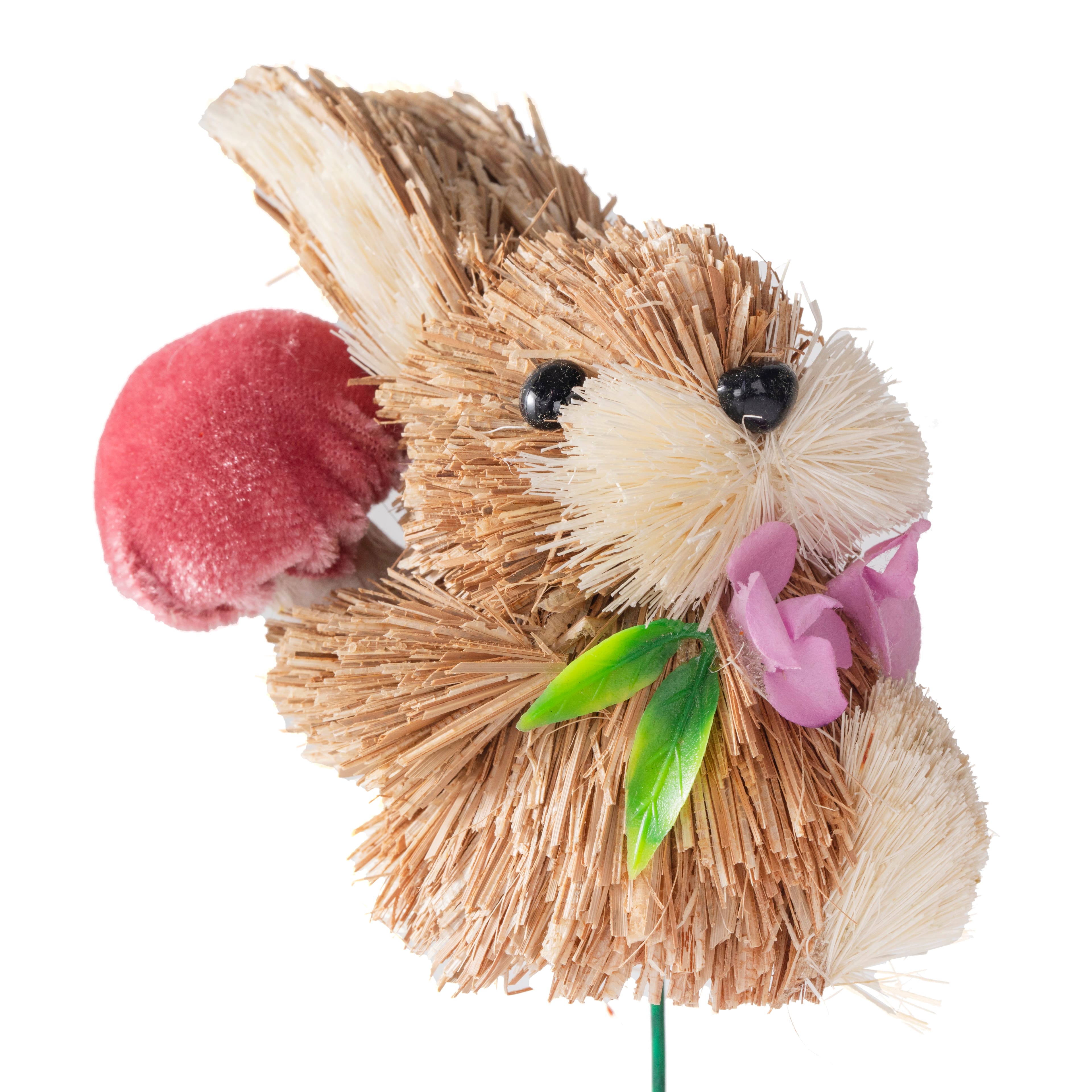 12&#x22; Sisal Bunny with Mushroom Pick by Ashland&#xAE;