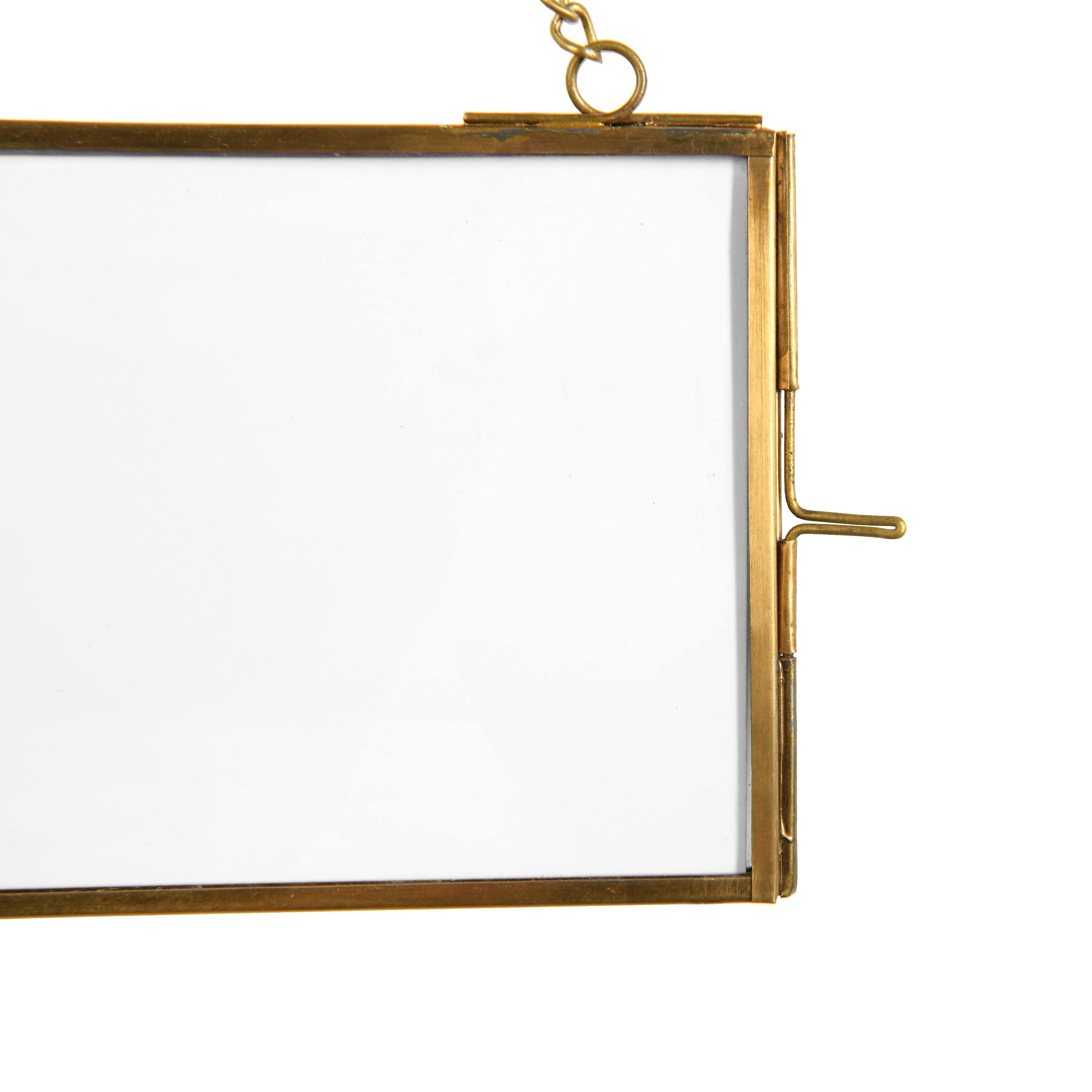 3 Pack Gold Brass Hanging Photo Frame