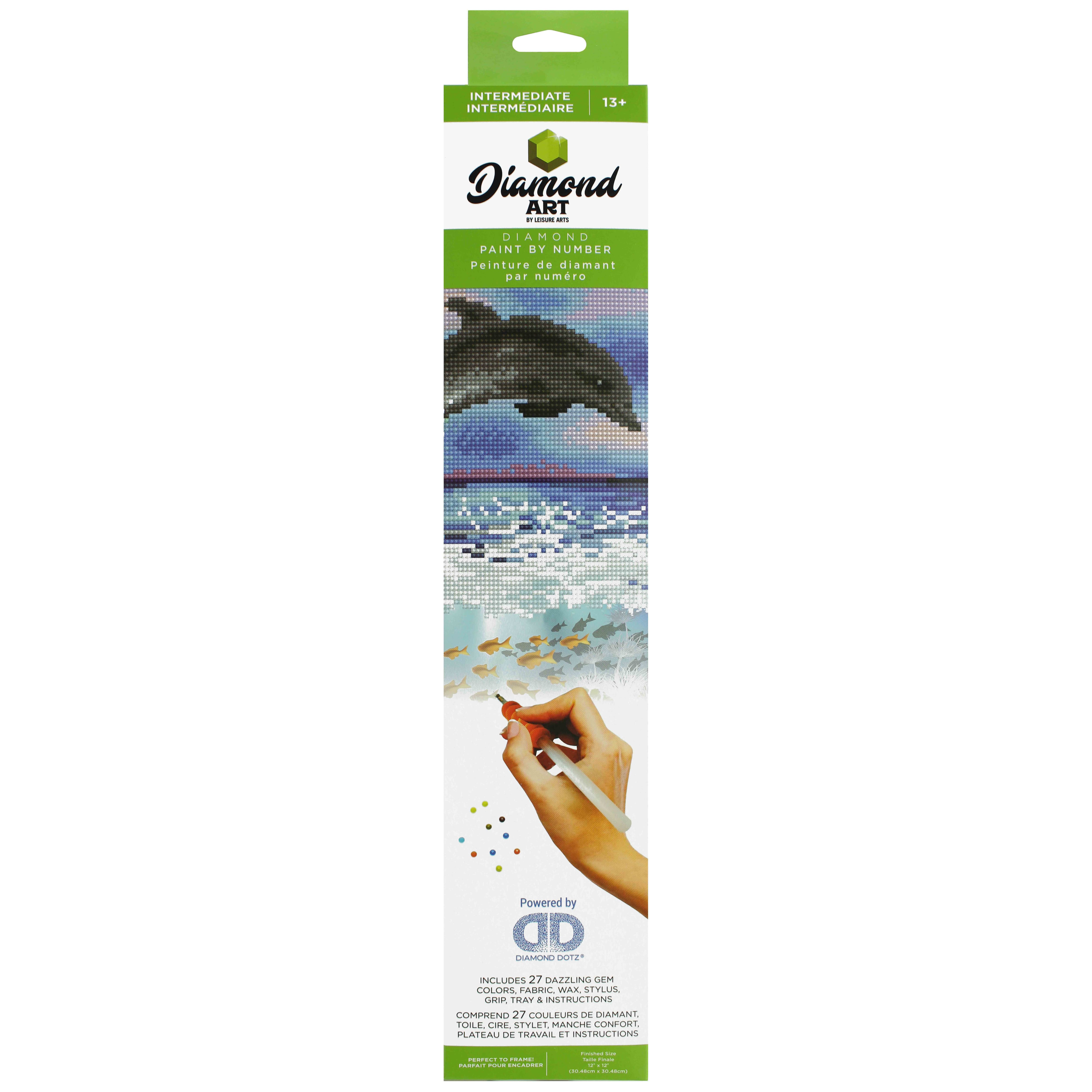 Diamond Art Intermediate Dolphin Kit
