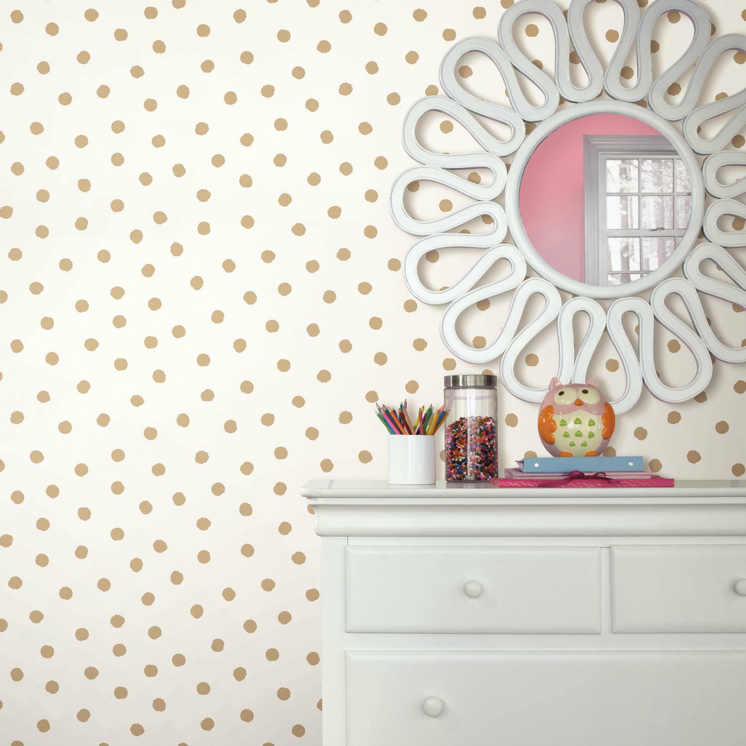 RoomMates Dot Peel &#x26; Stick Wallpaper