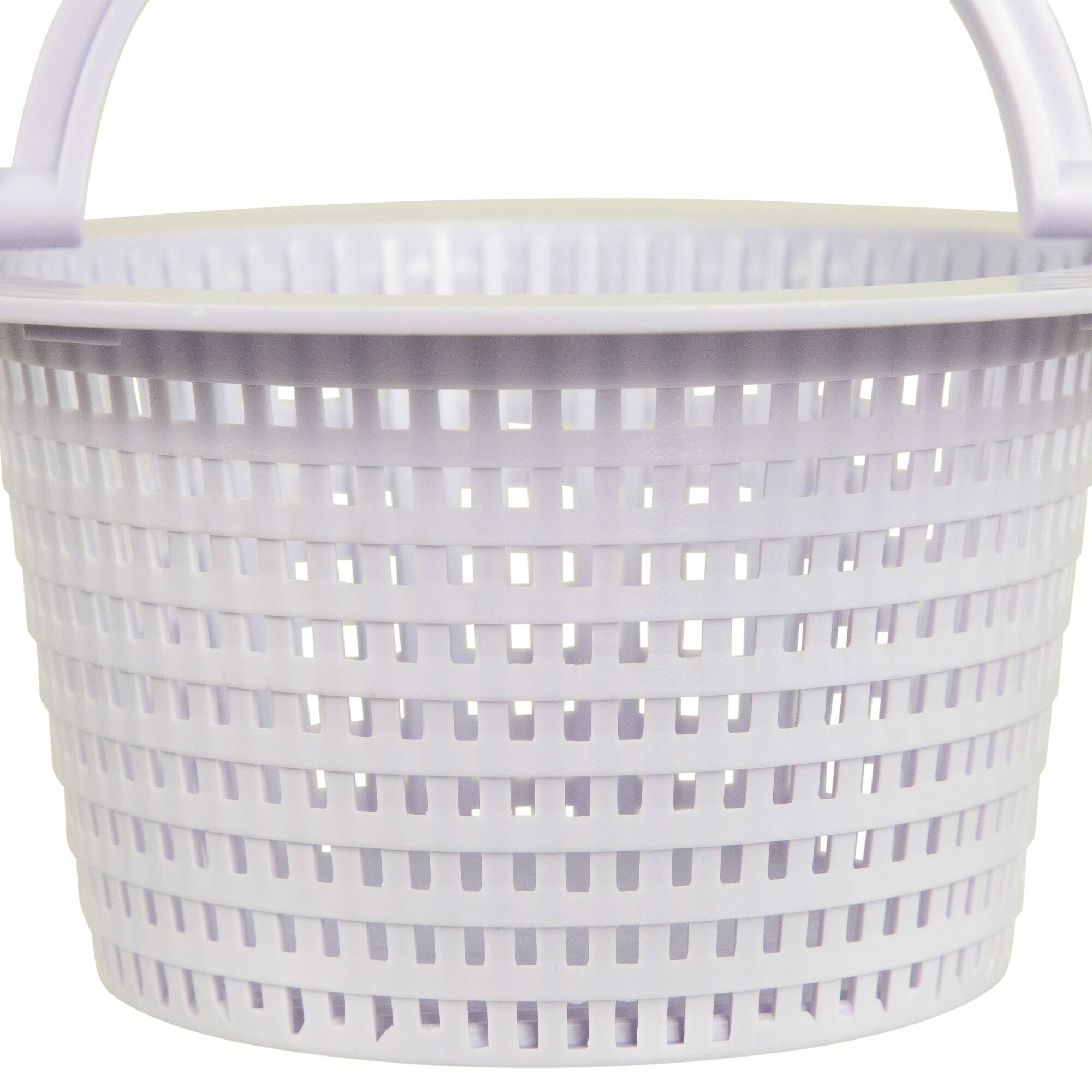 6.25&#x22; White Swimming Pool Skimmer Basket with Handle