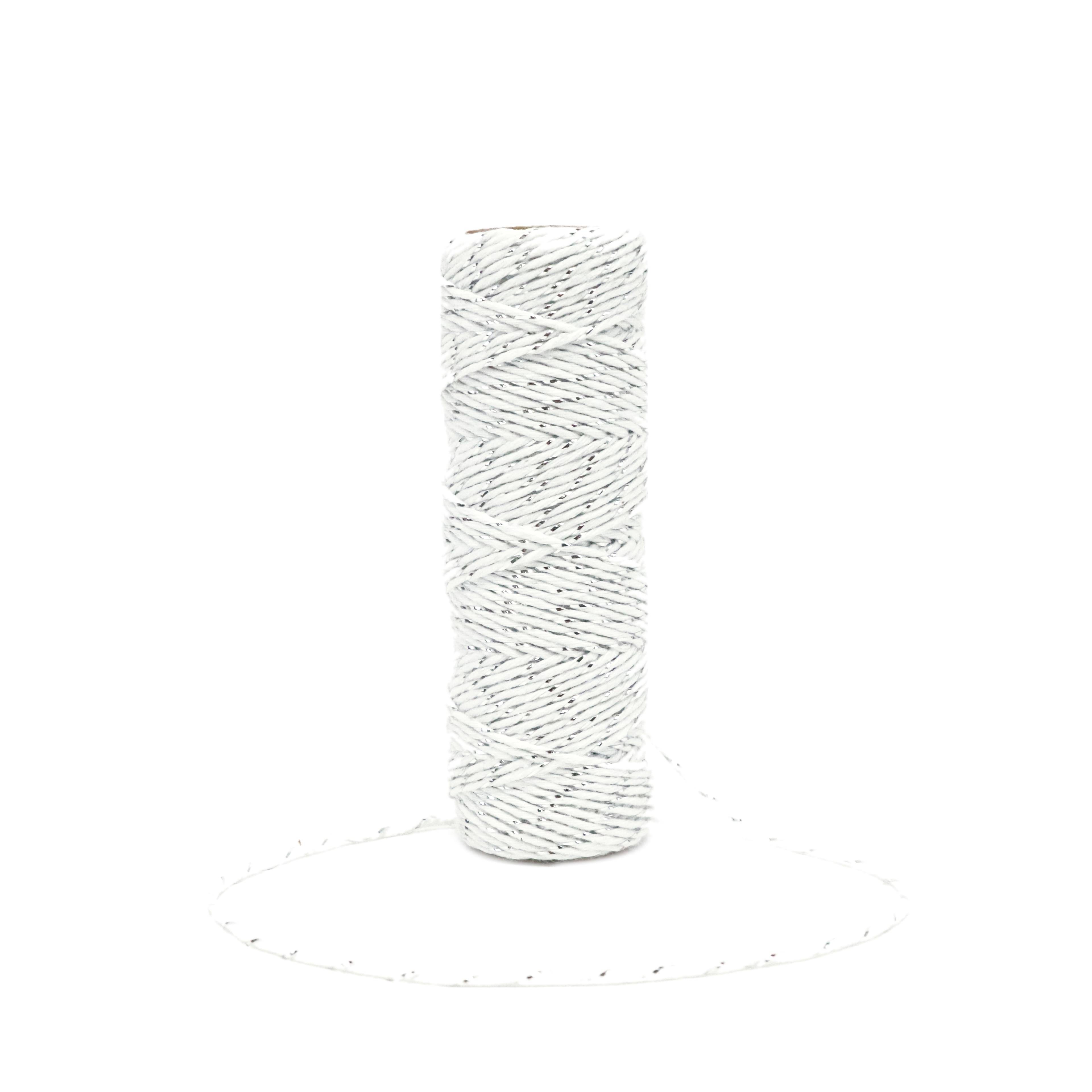 37yd. White &#x26; Silver Twine by Recollections&#x2122;