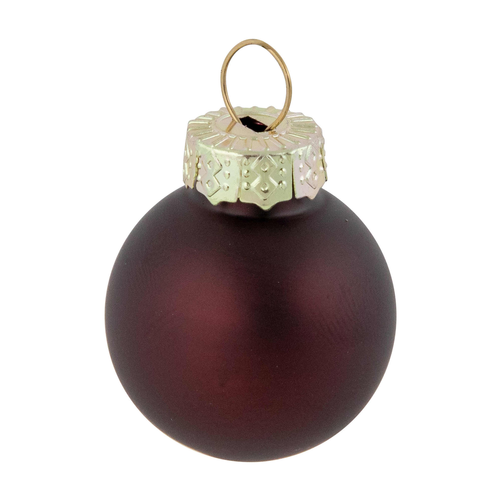 24ct. 1&#x22; Shiny &#x26; Matte Red Glass Ball Ornaments 
