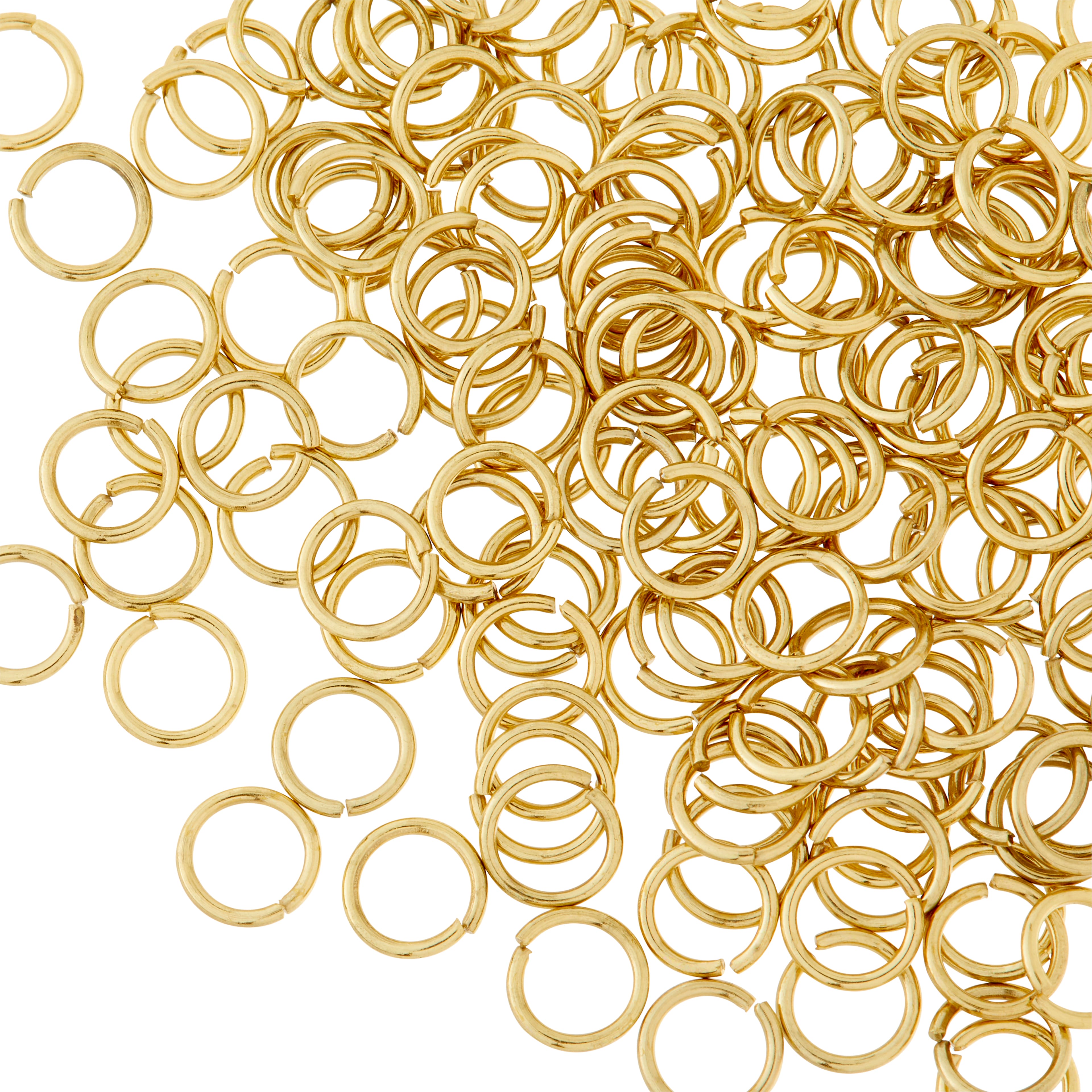 12 Pack: Gold Finish Jump Rings by Bead Landing&#x2122;