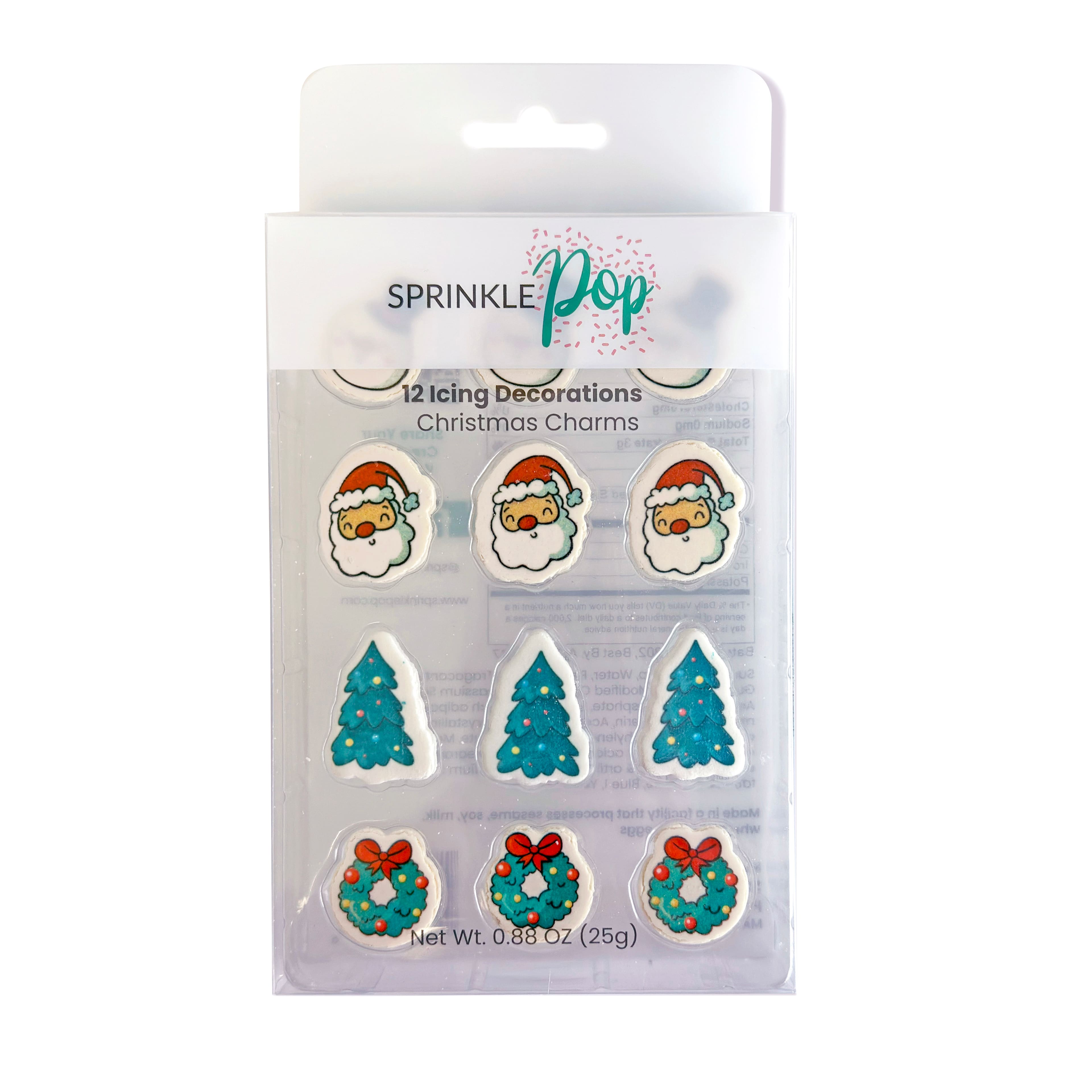 Sprinkle Pop Christmas Charms Icing Decorations