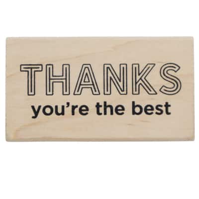 Thank You Wood Stamp by Recollections™