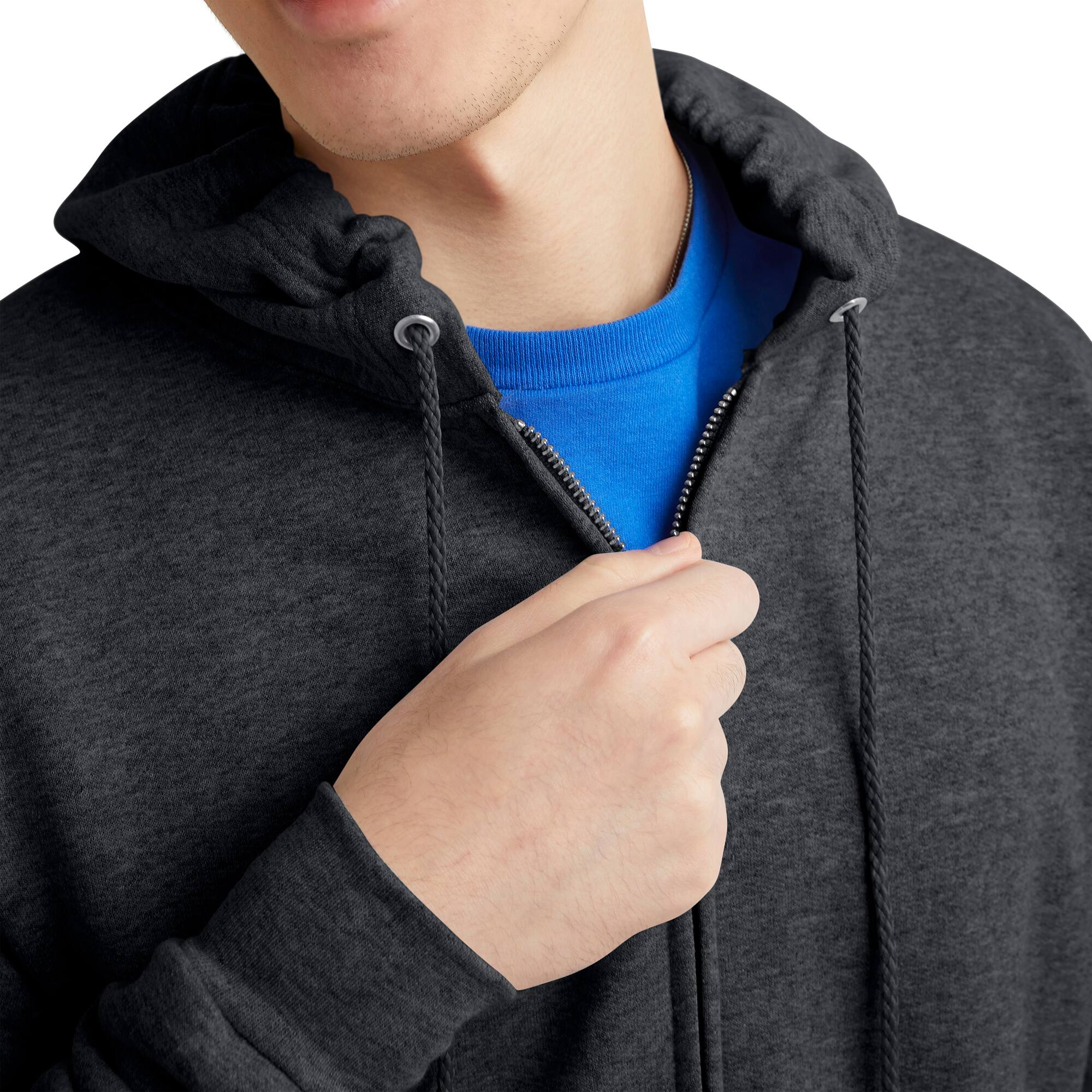 Hanes EcoSmart Fleece Full-Zip Men&#x27;s Hoodie