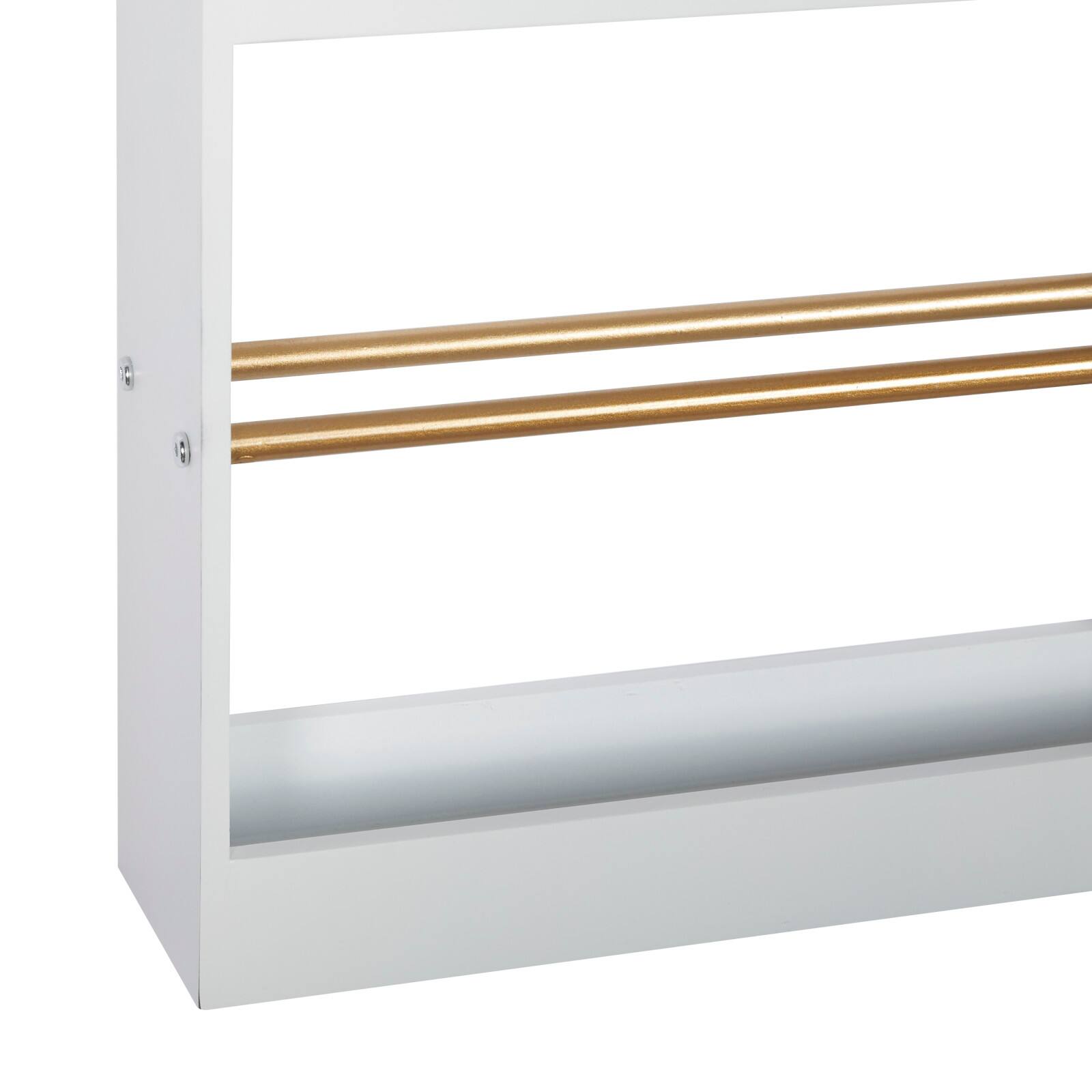 White MDF Glam Wall Shelves Floating Shelves Michaels