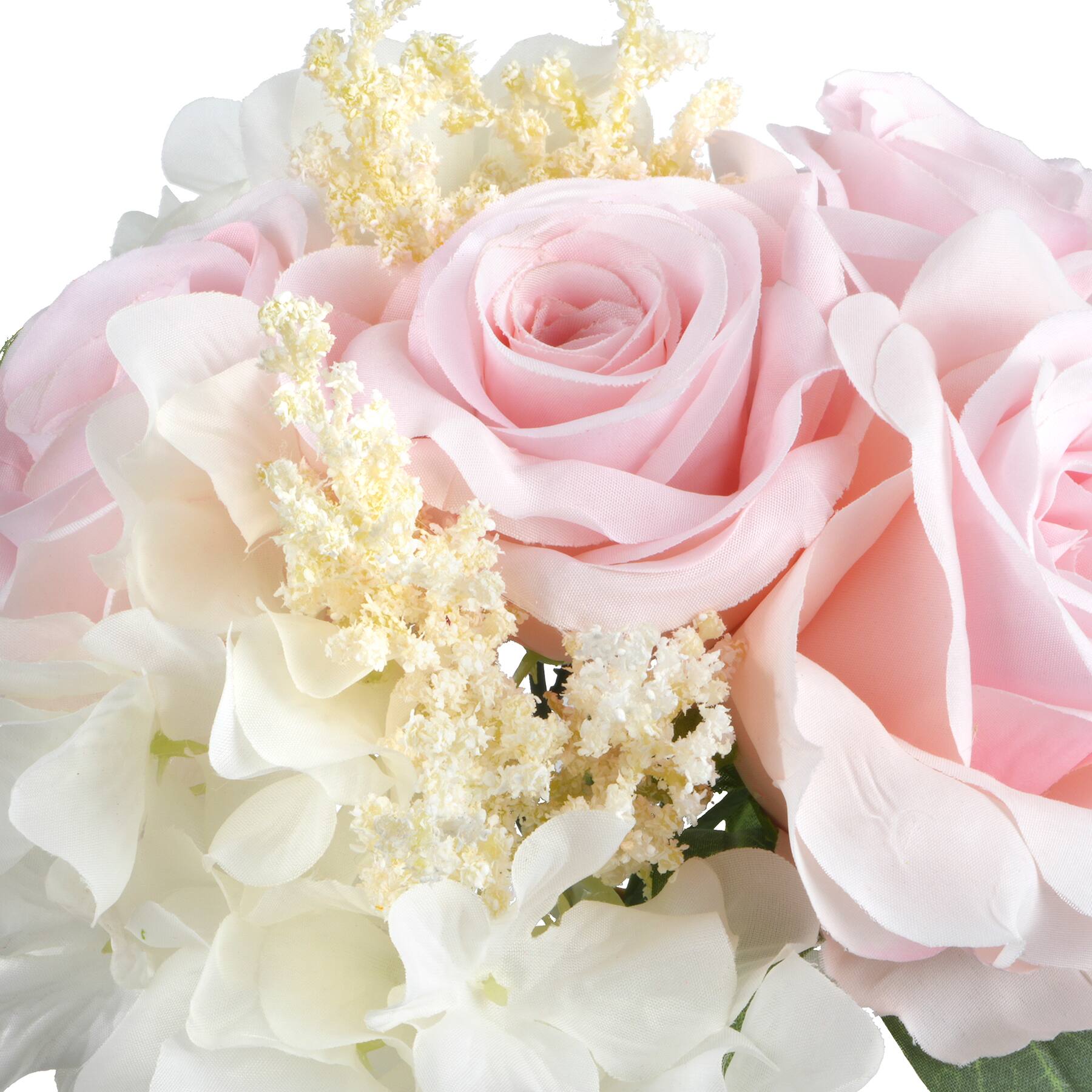 12&#x22; Pink Rose &#x26; Cream Hydrangea Bouquet by Ashland&#xAE;