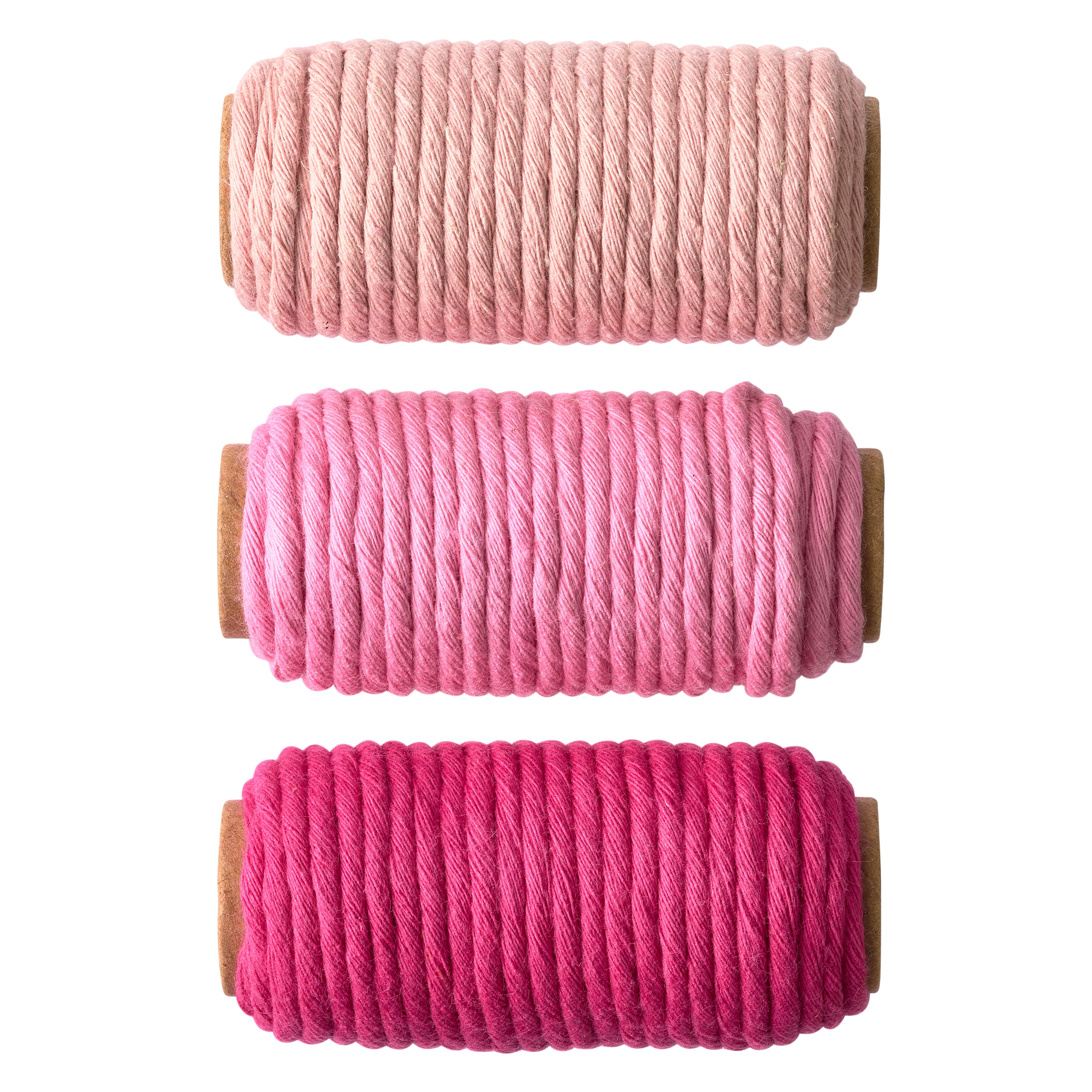 Bead Landing 3mm Pink Cotton Macrame Cords - 3 ct