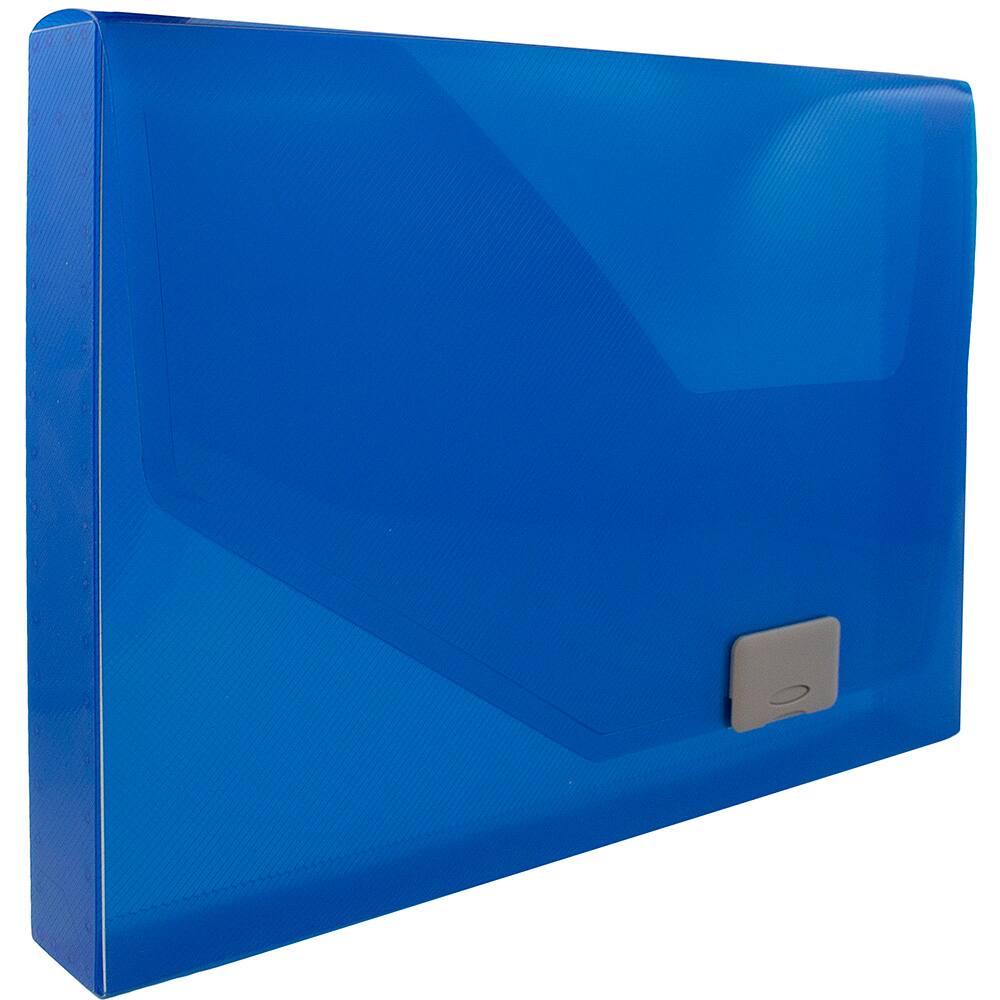 JAM Paper Plastic Box Portfolio with Side Buckle 9.75