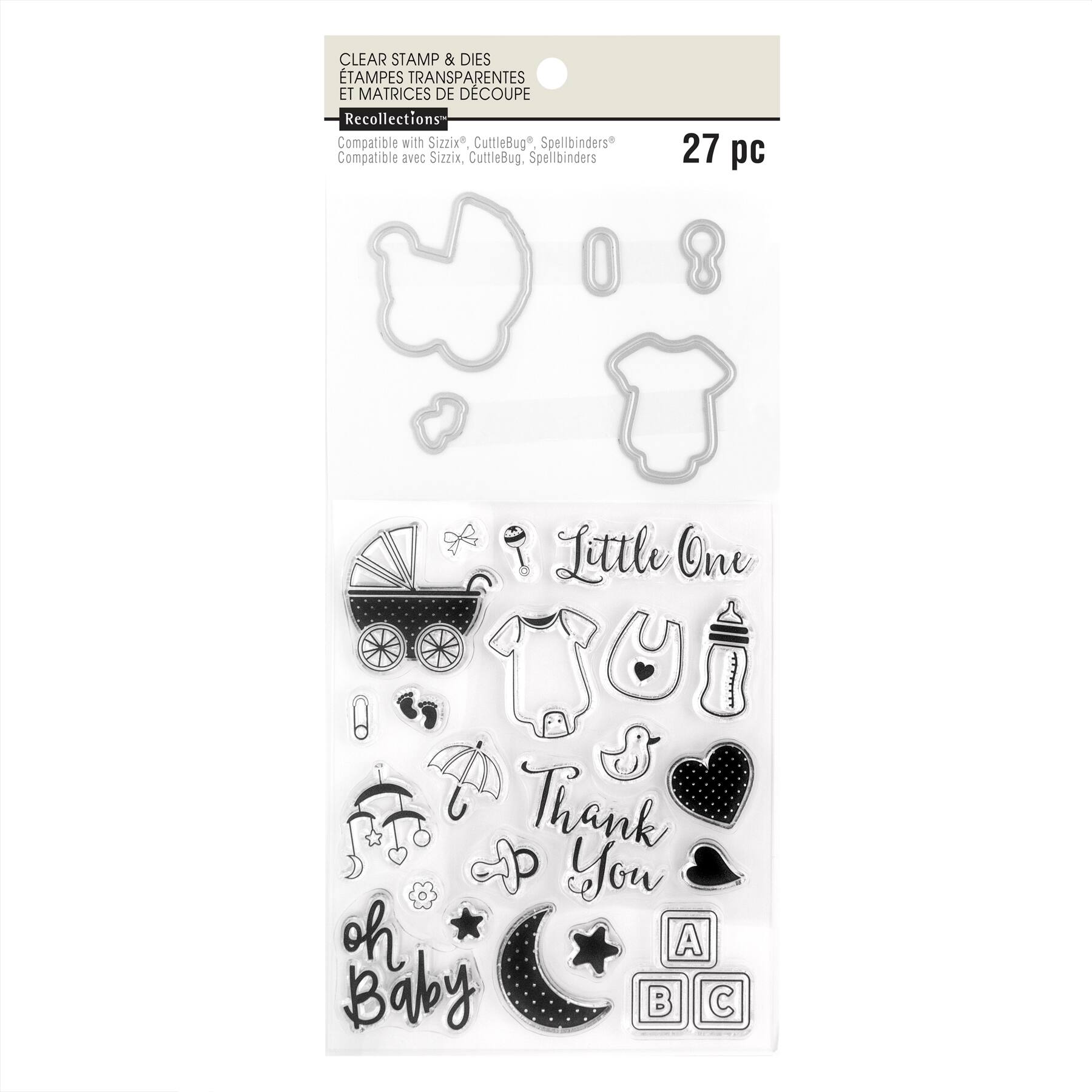 Shop for the Baby Clear Stamp & Die Set by Recollections™ at Michaels