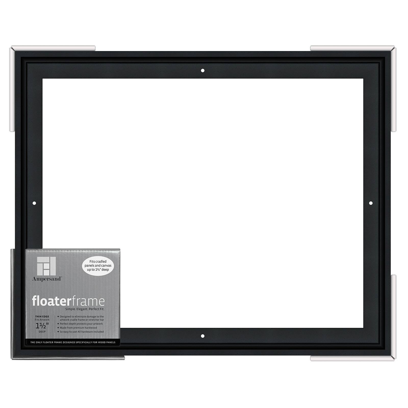 Ampersand™ Black Thin Edge 1.5" Deep Floaterframe