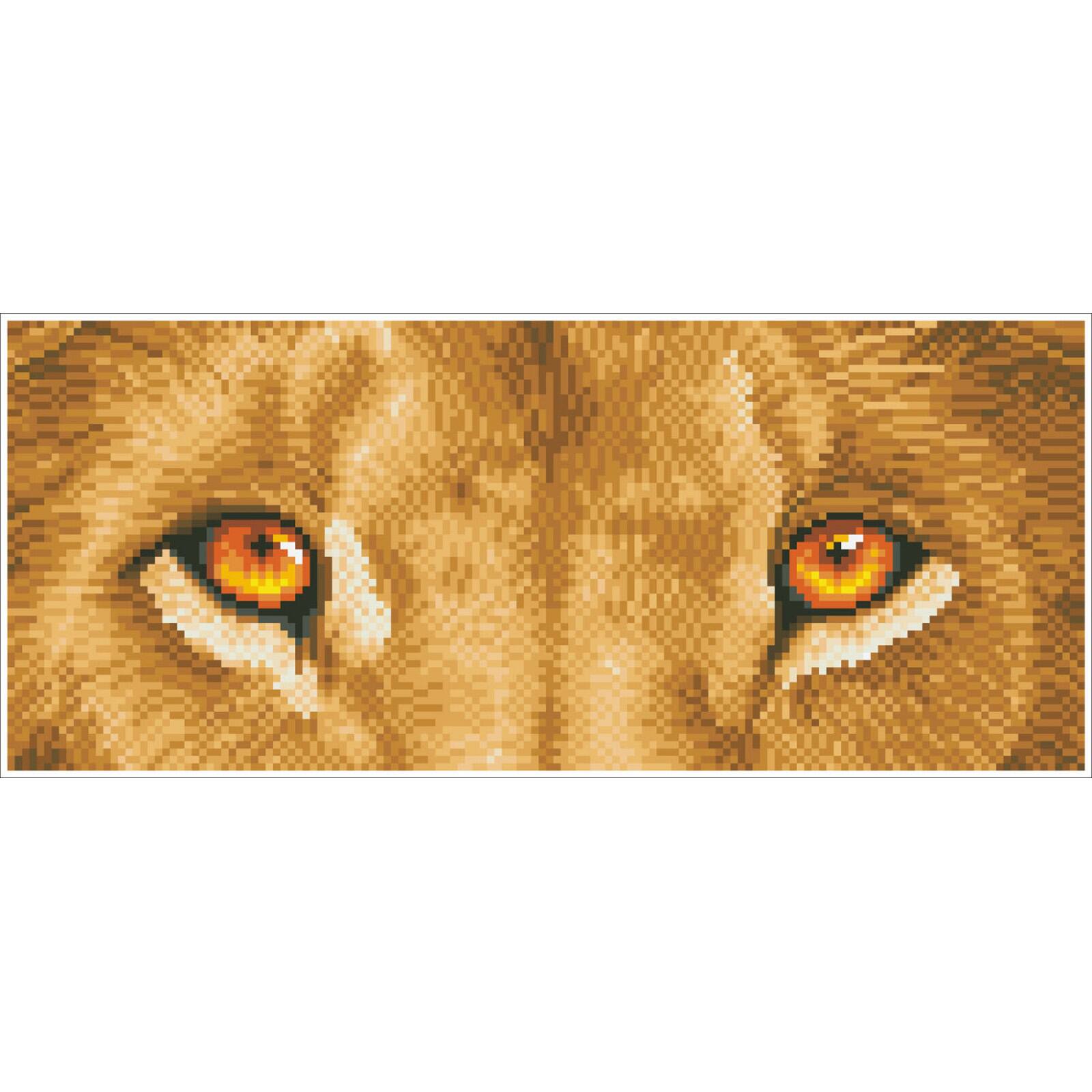Diamond Dotz&#xAE; Intermediate Lion Spy Diamond Painting Kit