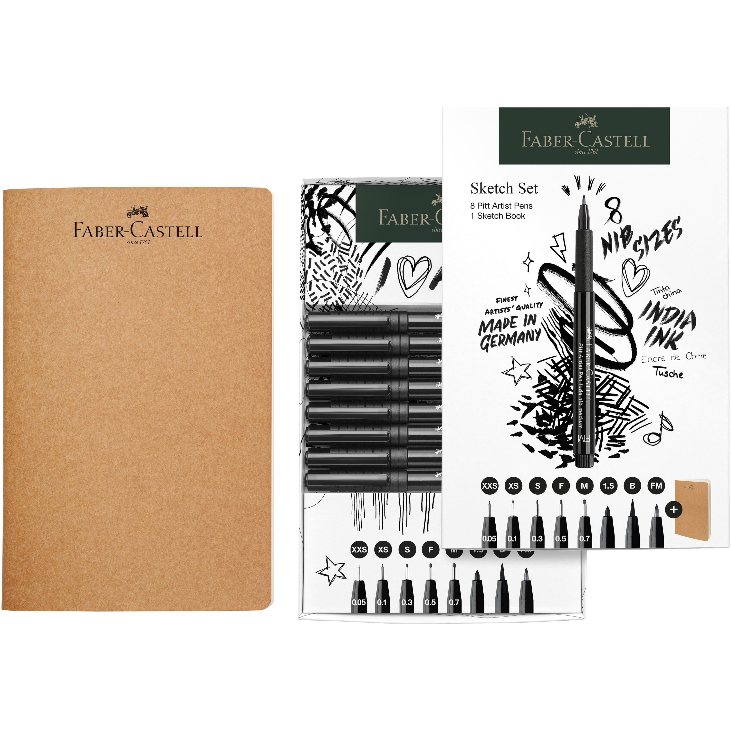 Faber-Castell Pitt Artist Pen & Notebook Set