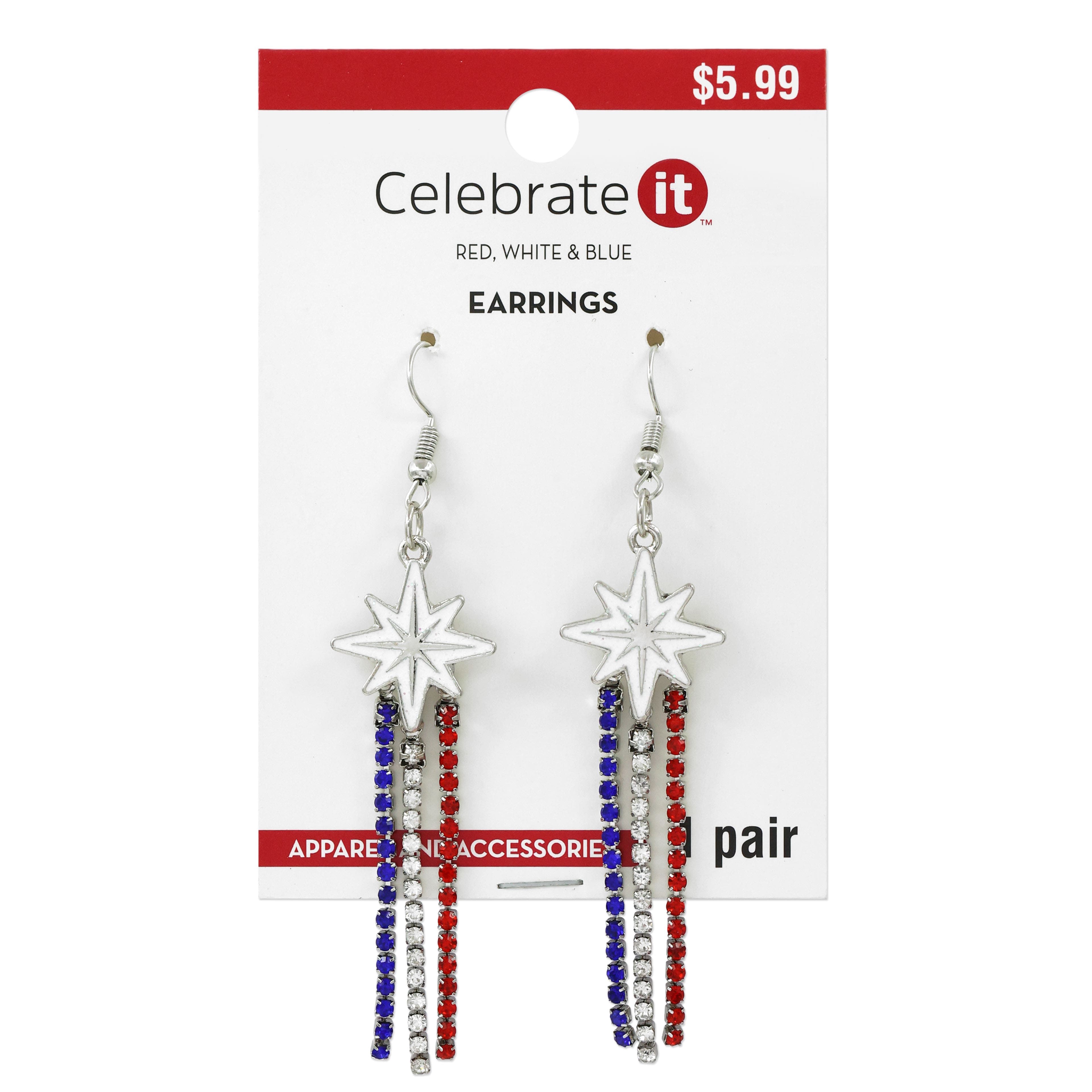 Patriotic Tassel Earrings by Celebrate It&#x2122;