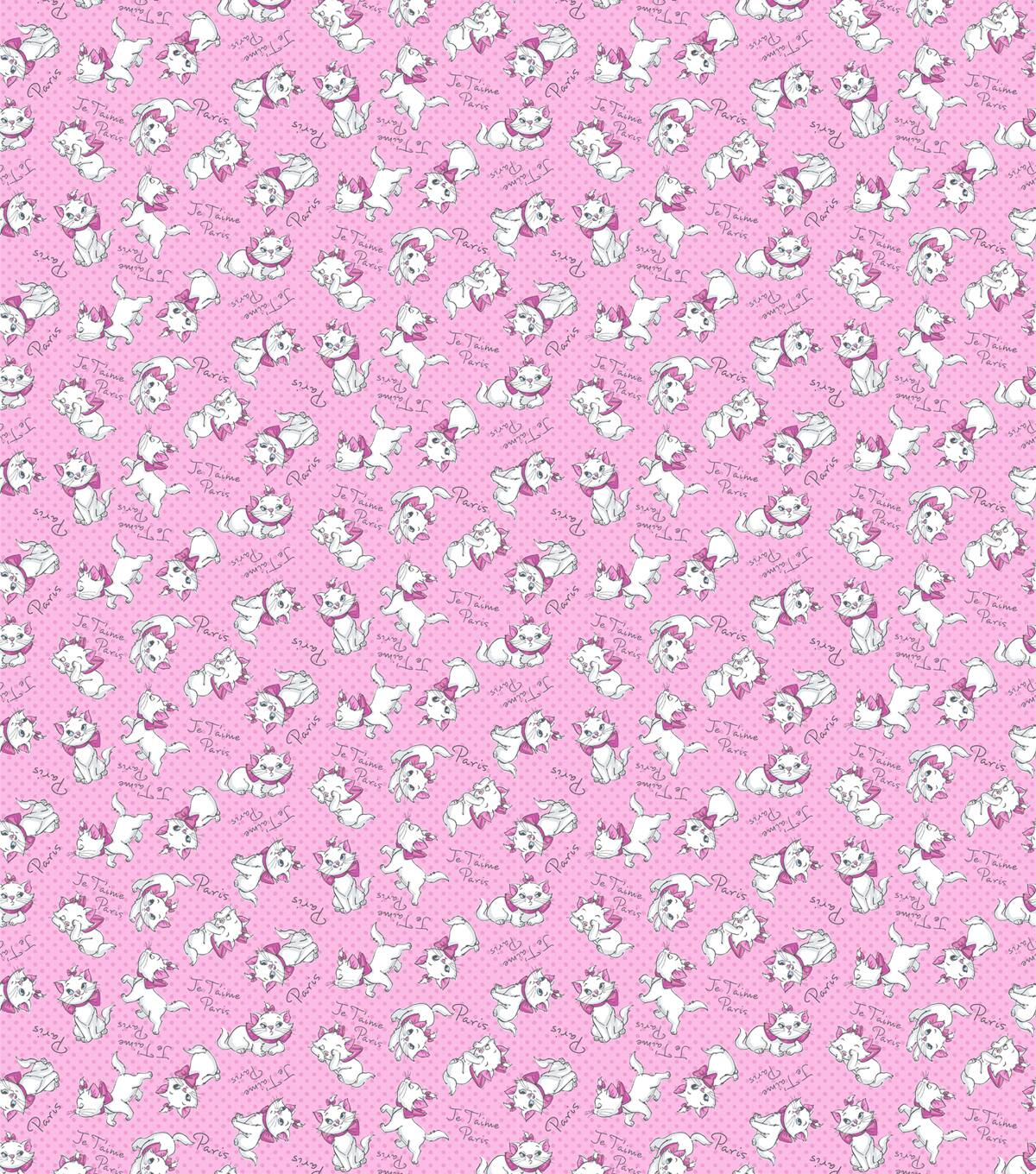 Disney® Marie Amie Je'taime Paris Cotton Fabric