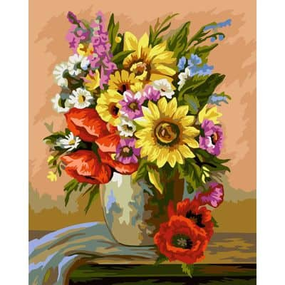 Crafting Spark Sunflowers Painting by Numbers Kit | Michaels