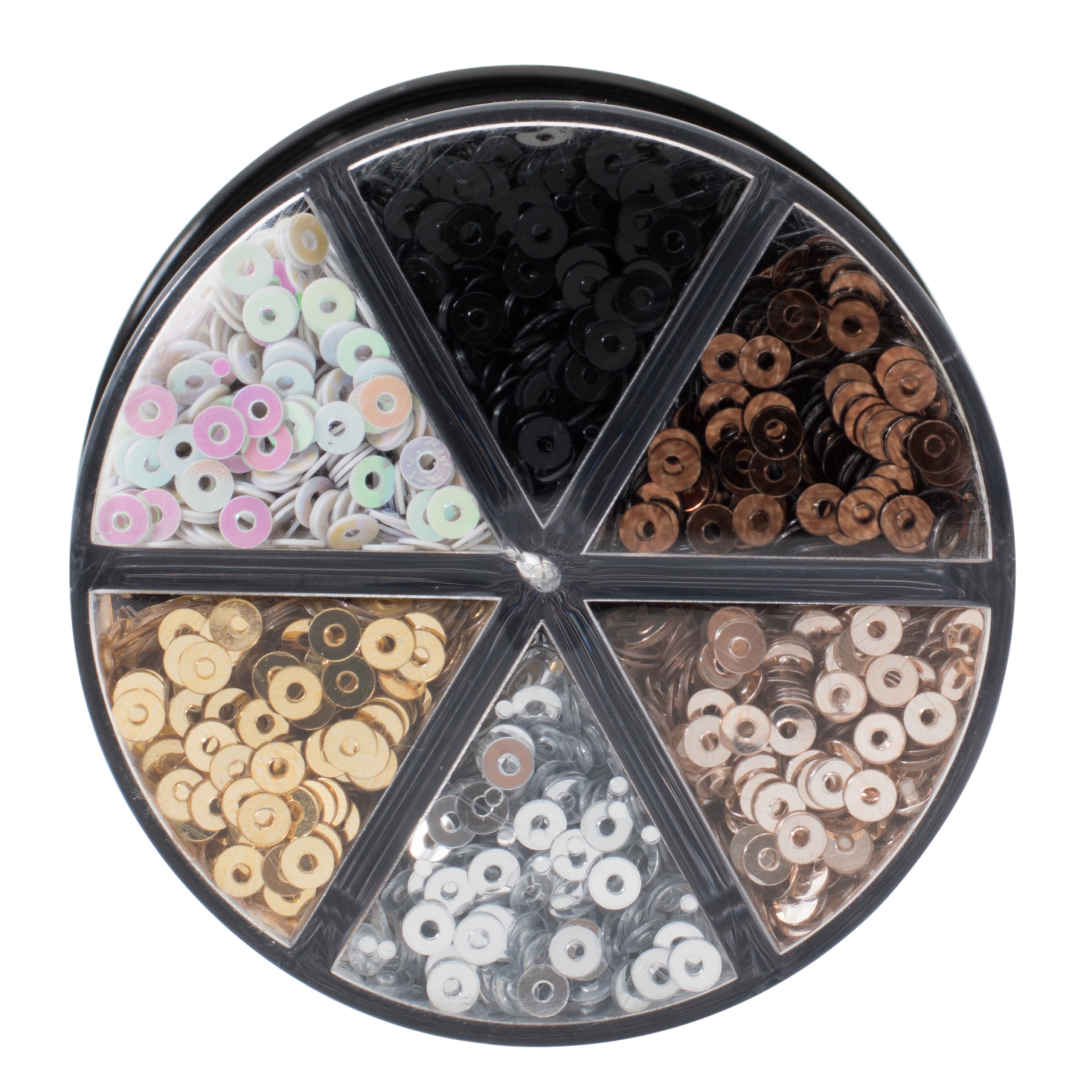 12 Pack: Signature™ Metallic Sequins Glitter Caddy by Recollections™
