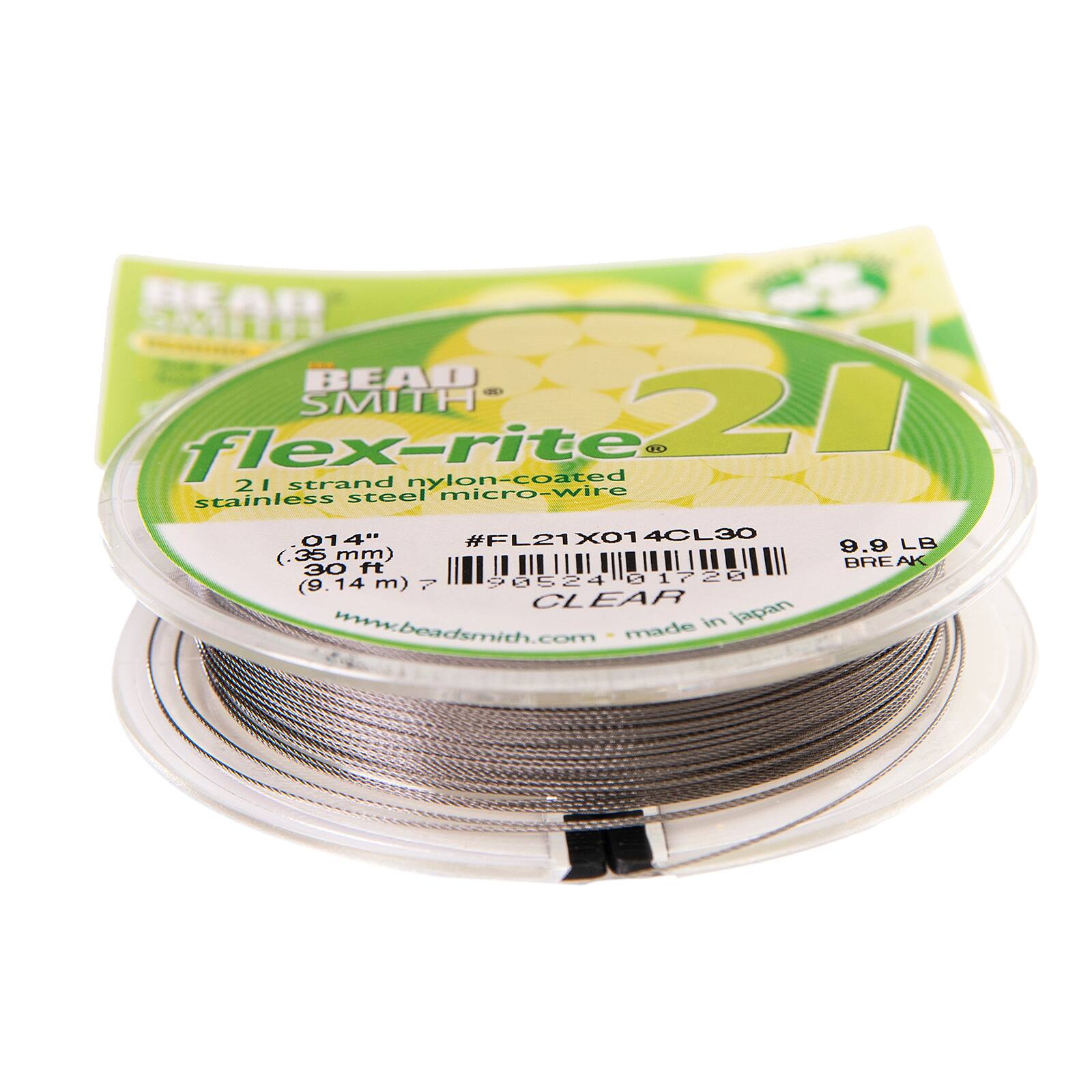Flex-Rite&#xAE; 0.014&#x22; Clear 21 Strand Beading Wire