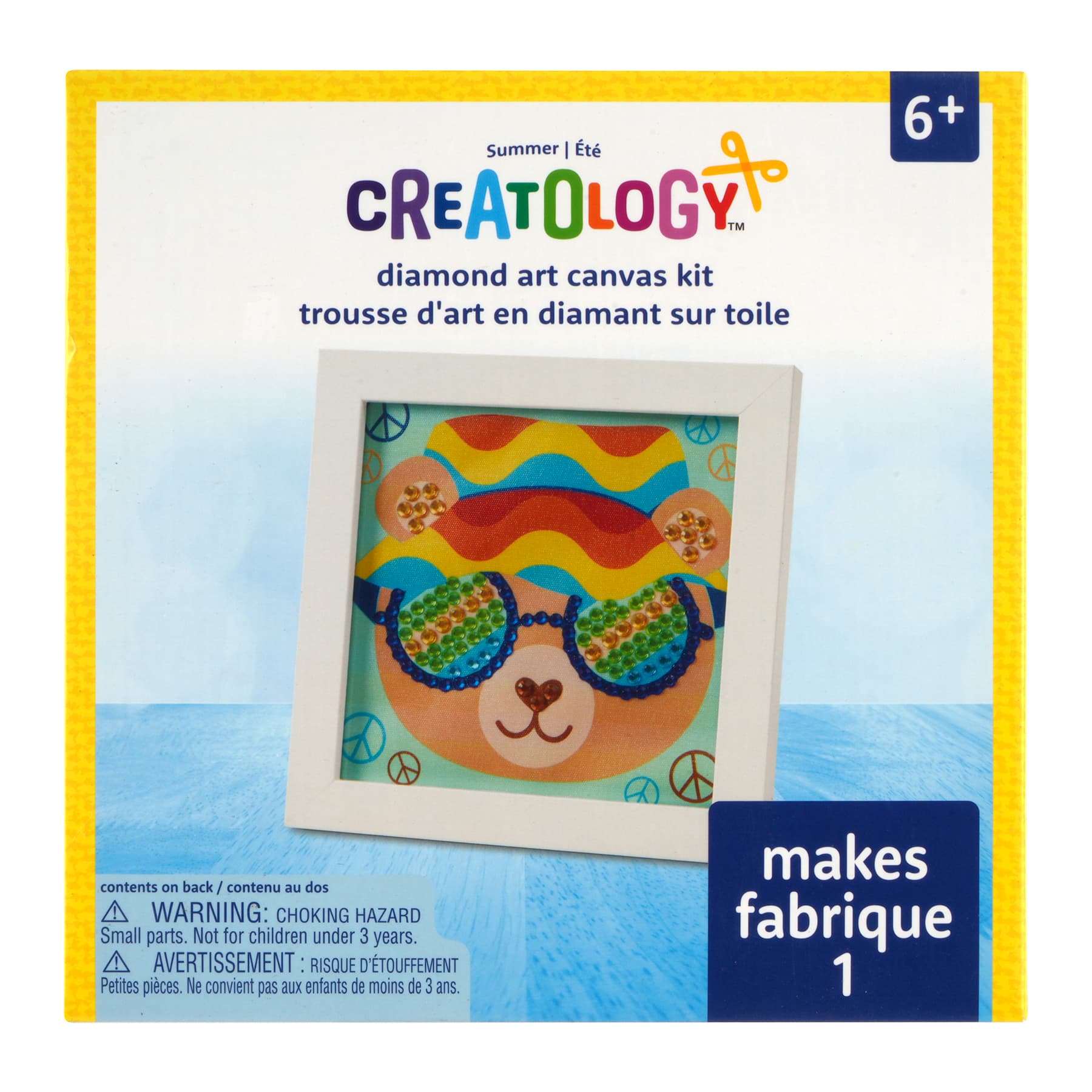 Summer Bear Diamond Art Canvas Kit by Creatology&#x2122;