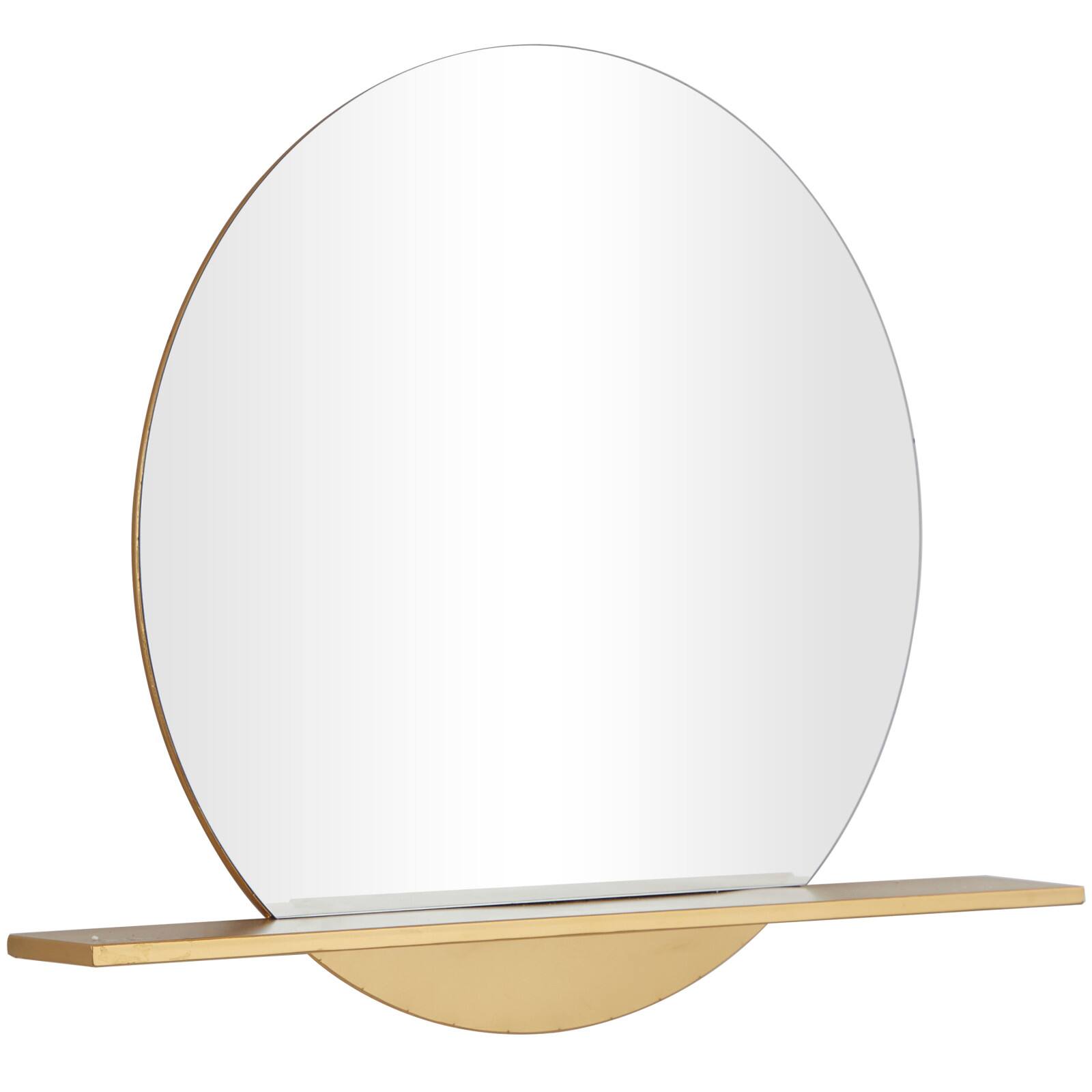Gold Metal Glam Wall Mirror, 35&#x22; x 4&#x22; x 28&#x22;