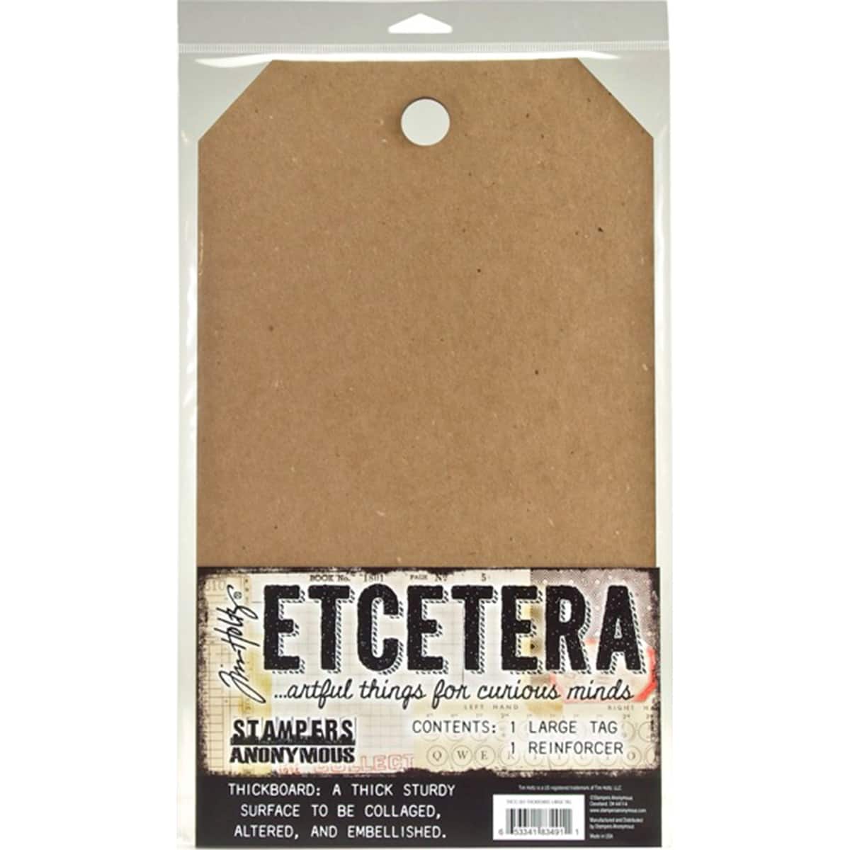 Stampers Anonymous Tim Holtz® Etcetera Large Tag Set