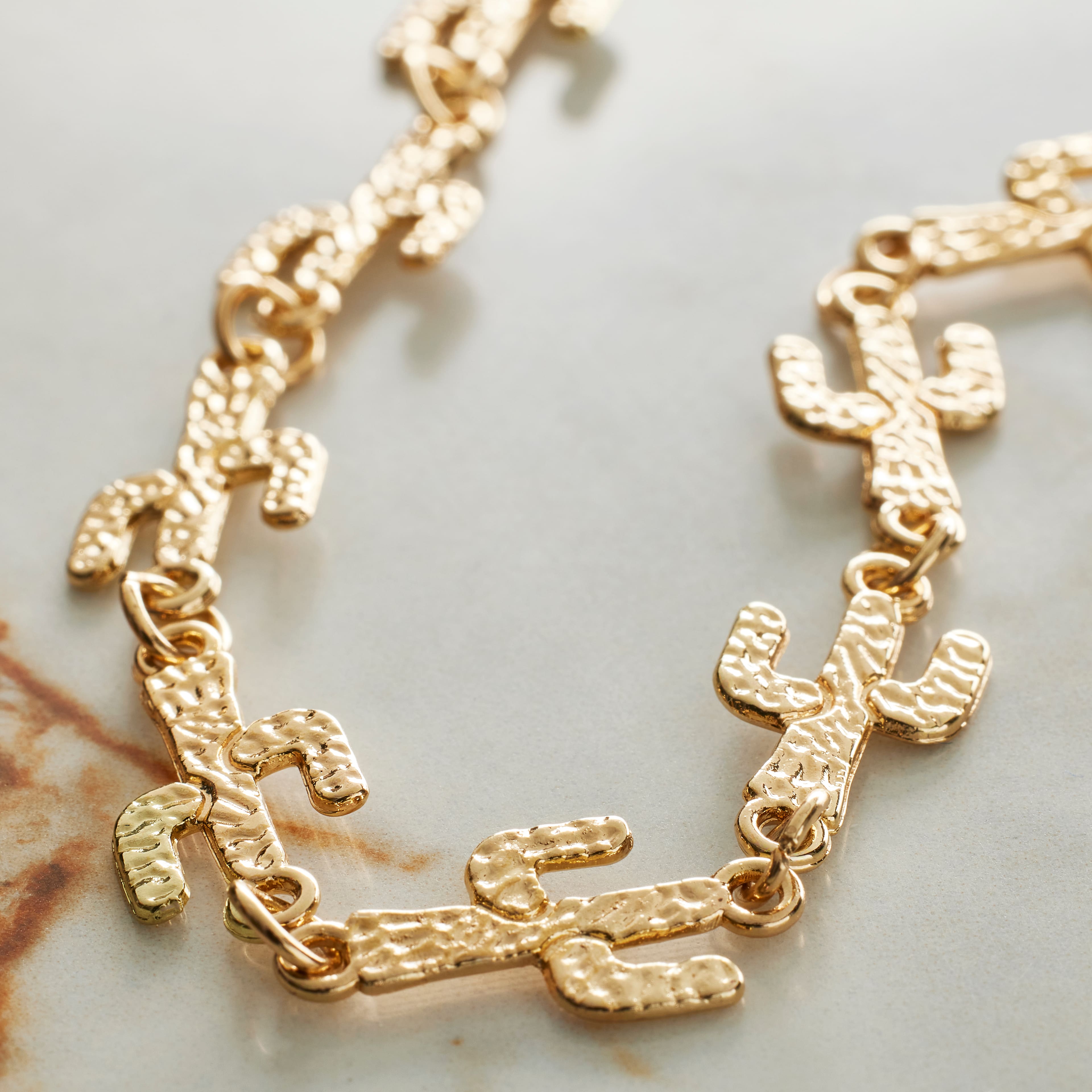 Gold Cactus Metal Beads by Bead Landing&#x2122;