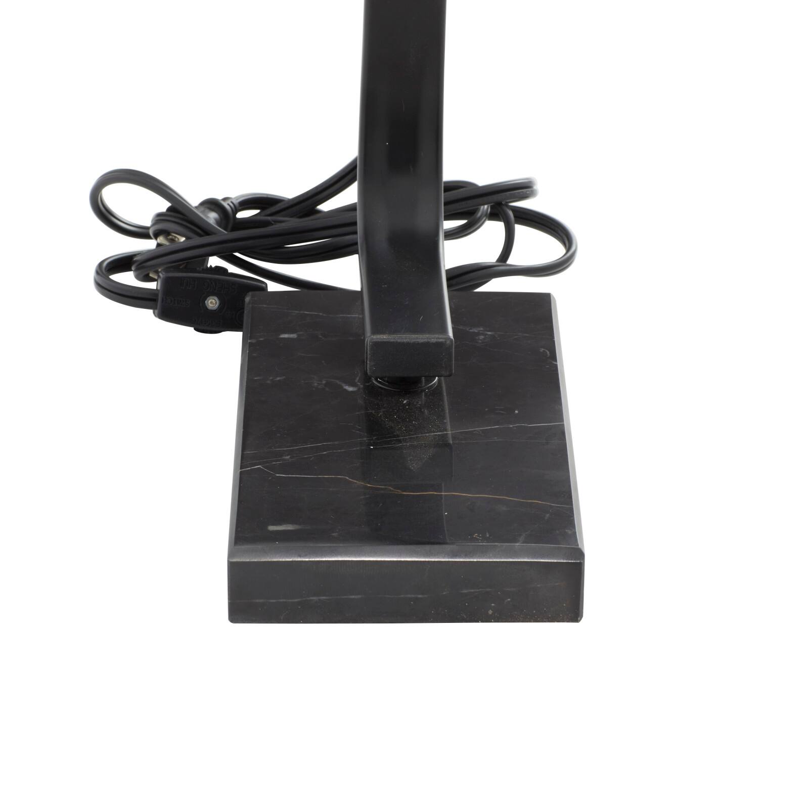 22" Black Metal Traditional Table Lamp