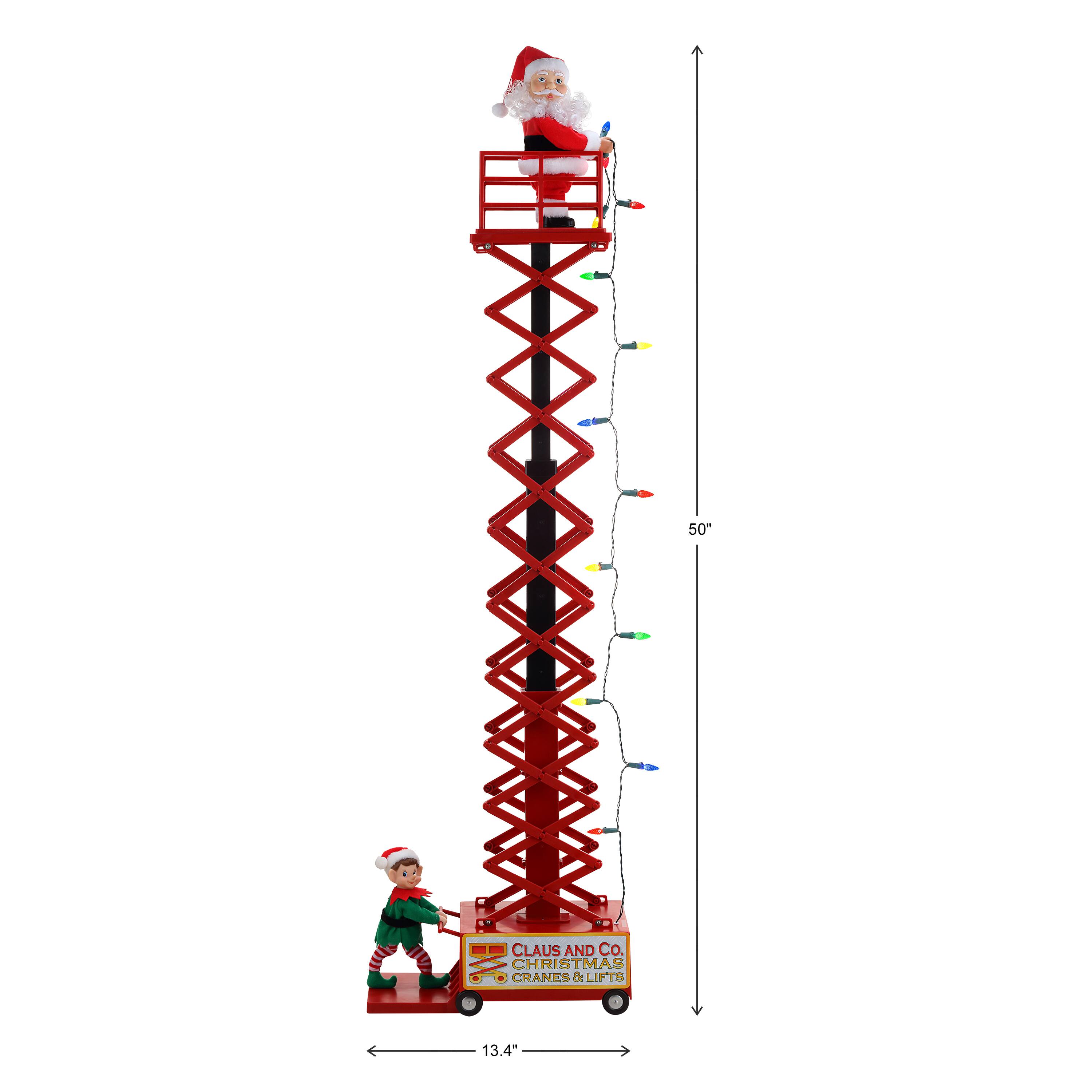 4ft. Animated &#x26; Musical Santa&#x27;s Lift