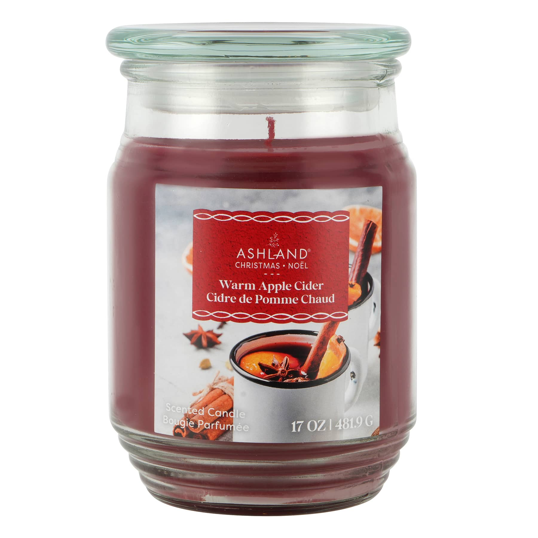 17oz. Warm Apple Cider Scented Jar Candle by Ashland&#xAE;